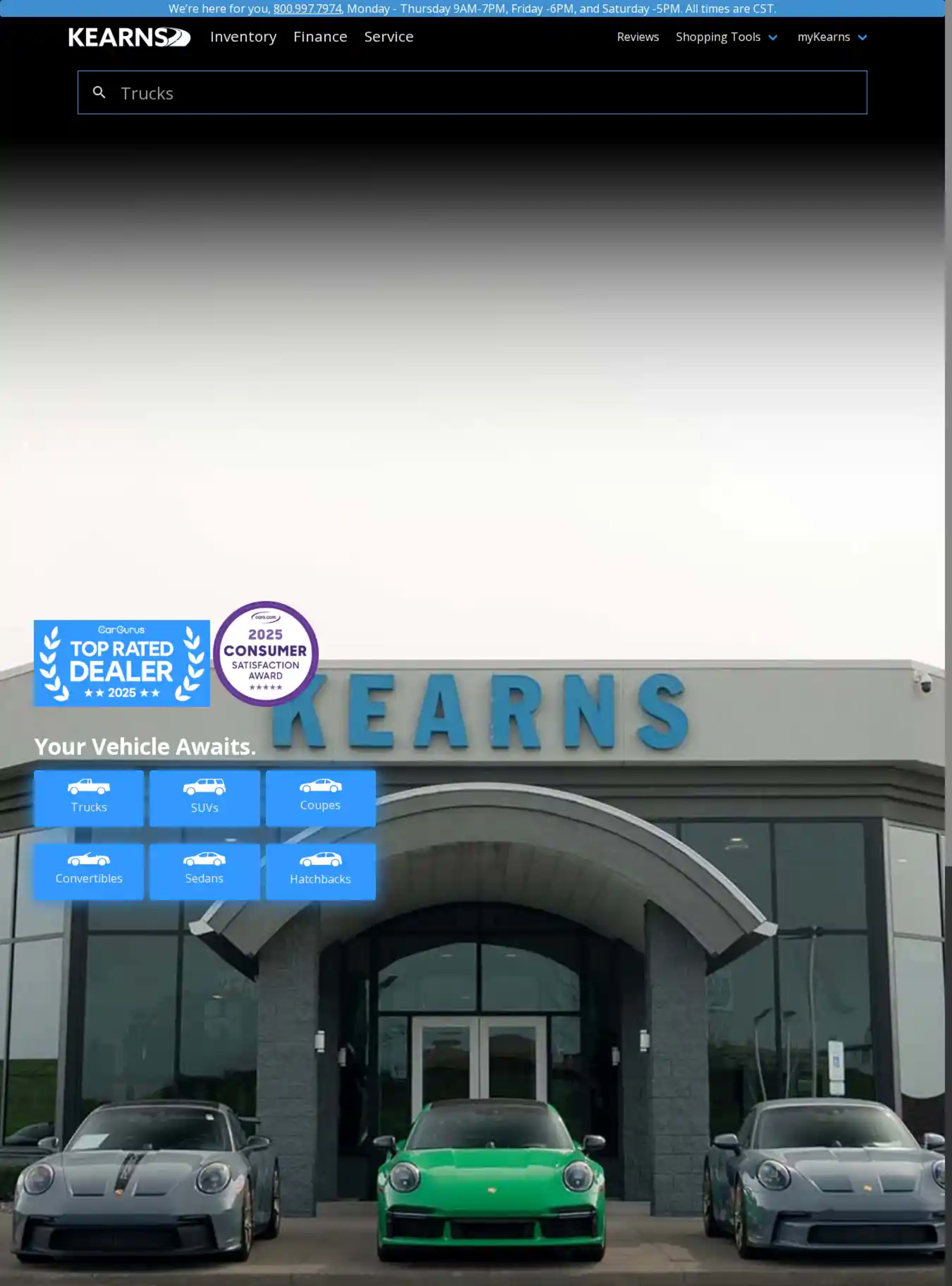 Screenshot of Kearns Motor Car