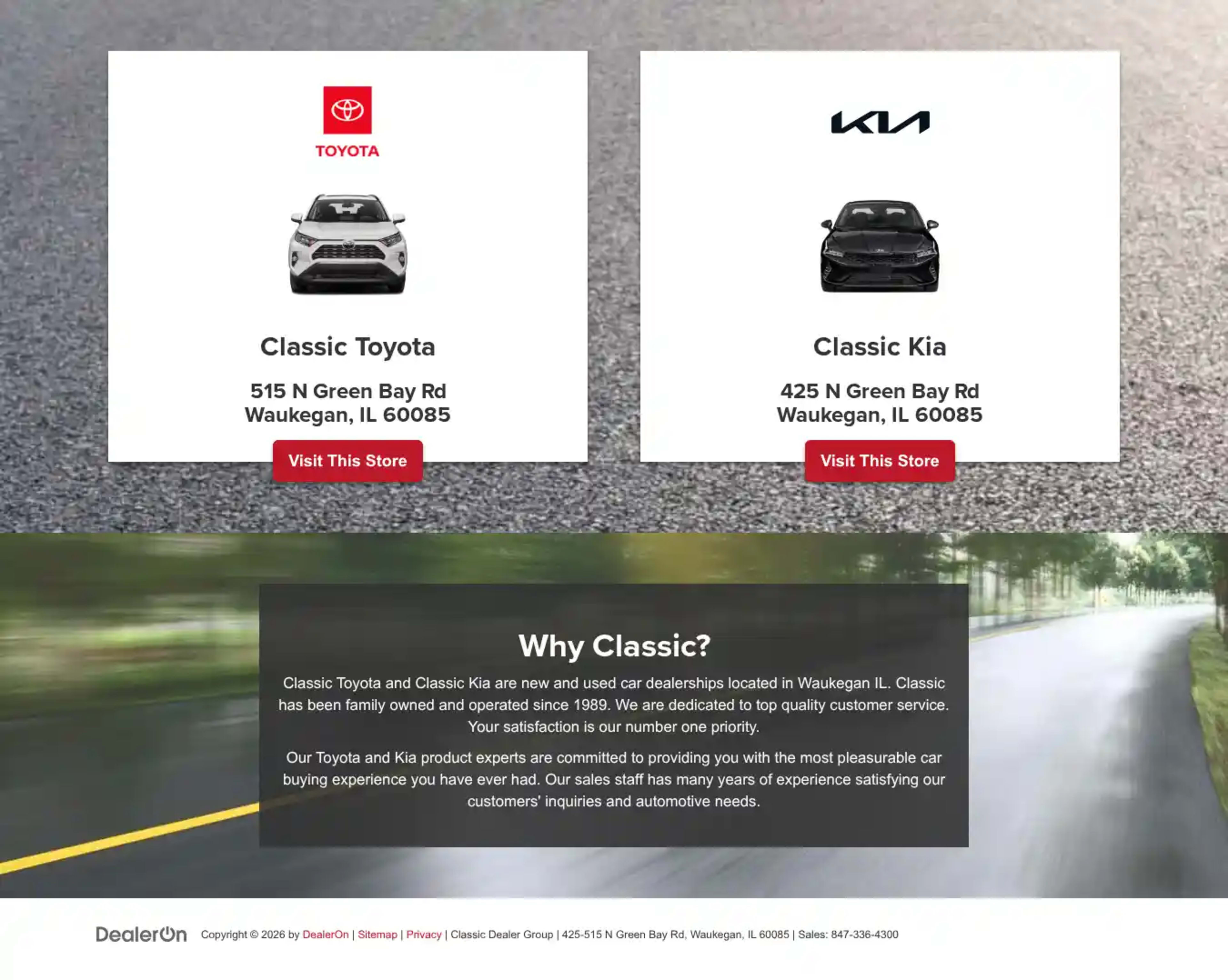 Screenshot of Classic Chevrolet And Toyota