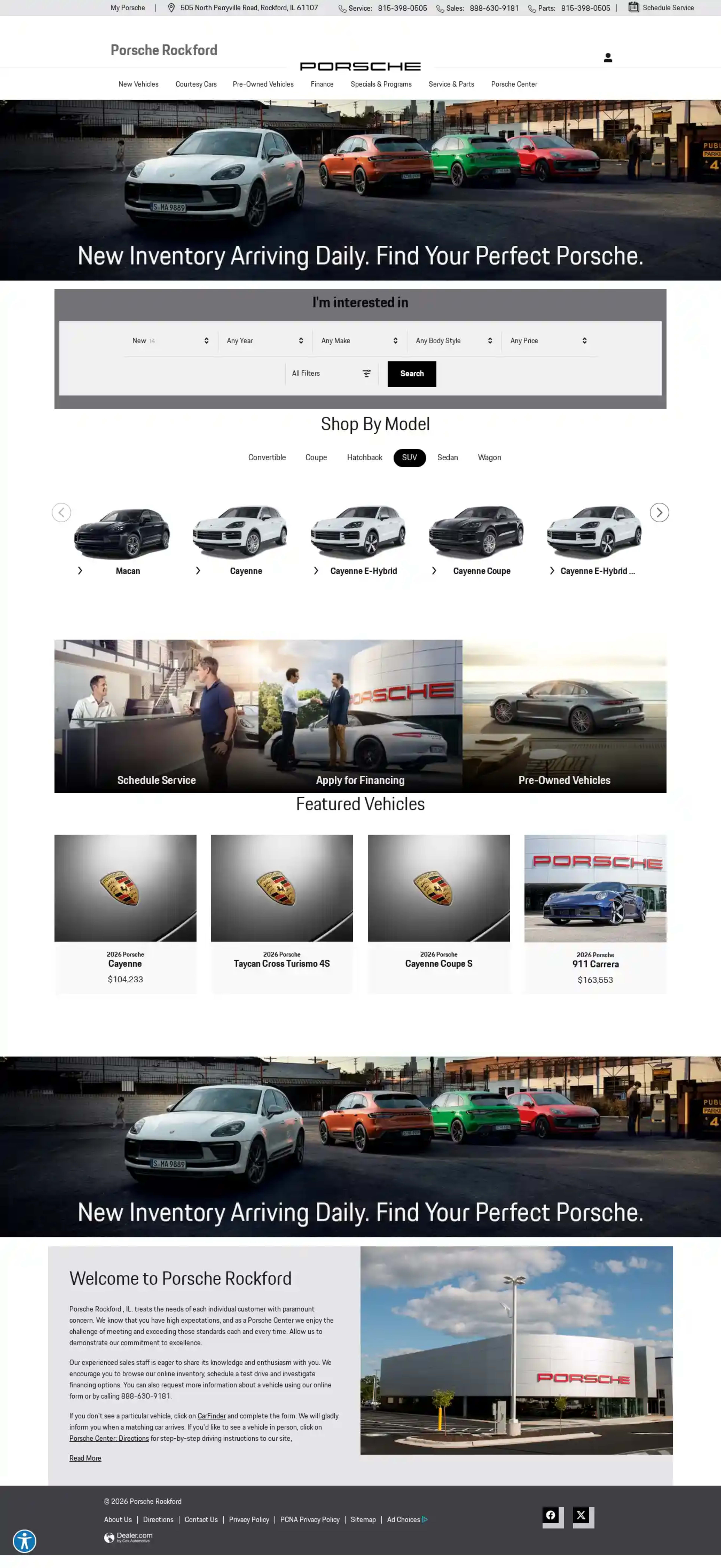 Screenshot of Porsche Rockford