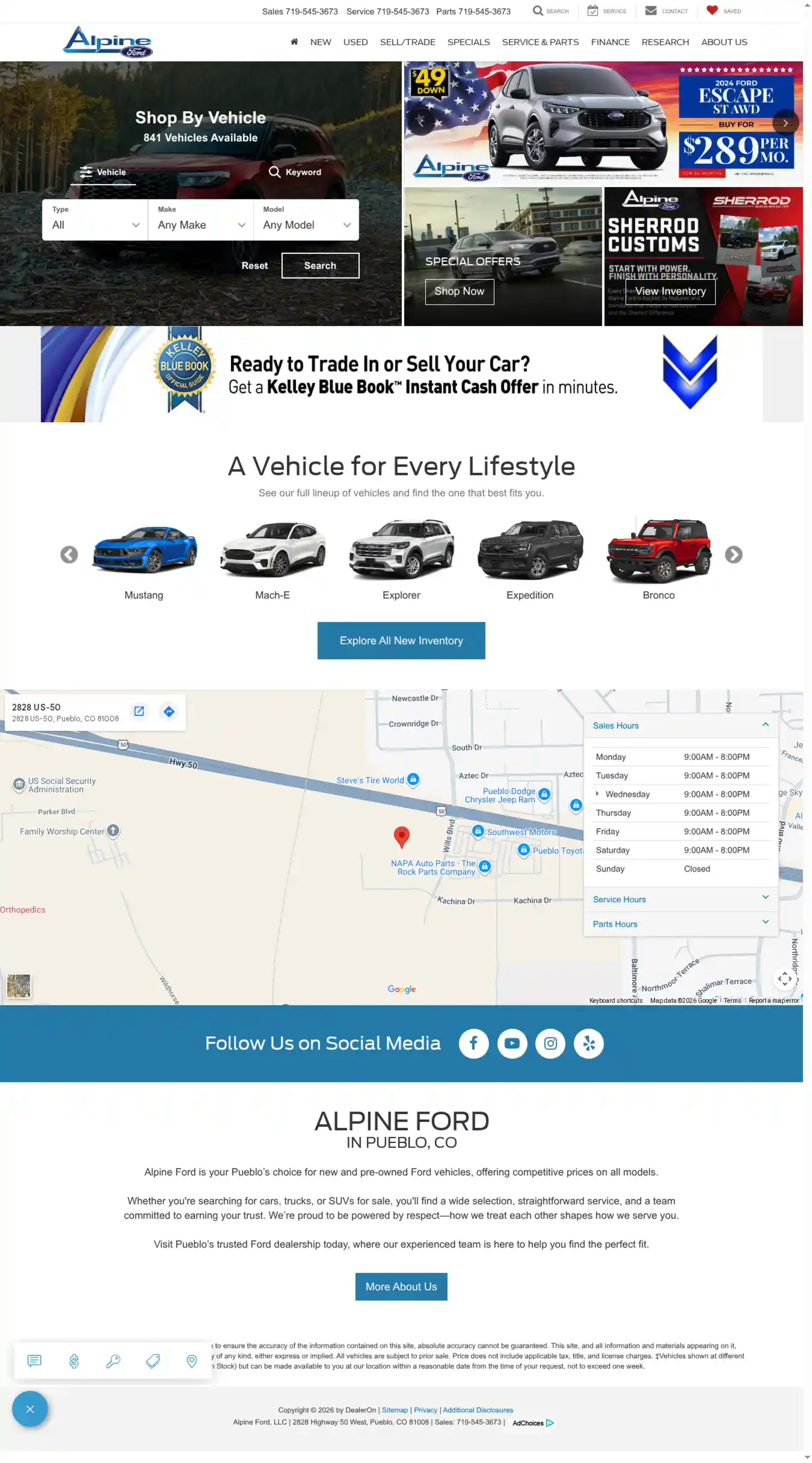 Screenshot of Alpine Ford, LLC