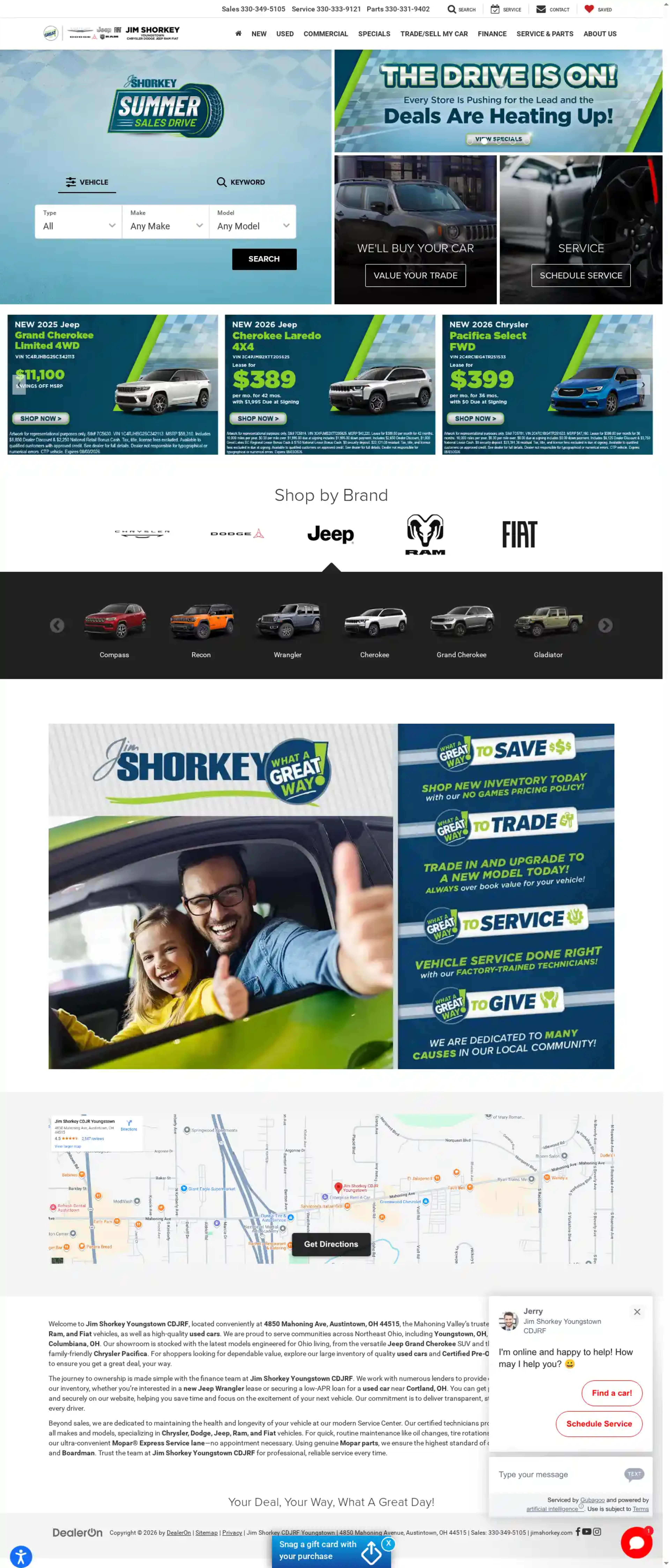 Screenshot of Jim Shorkey CDJRF Youngstown