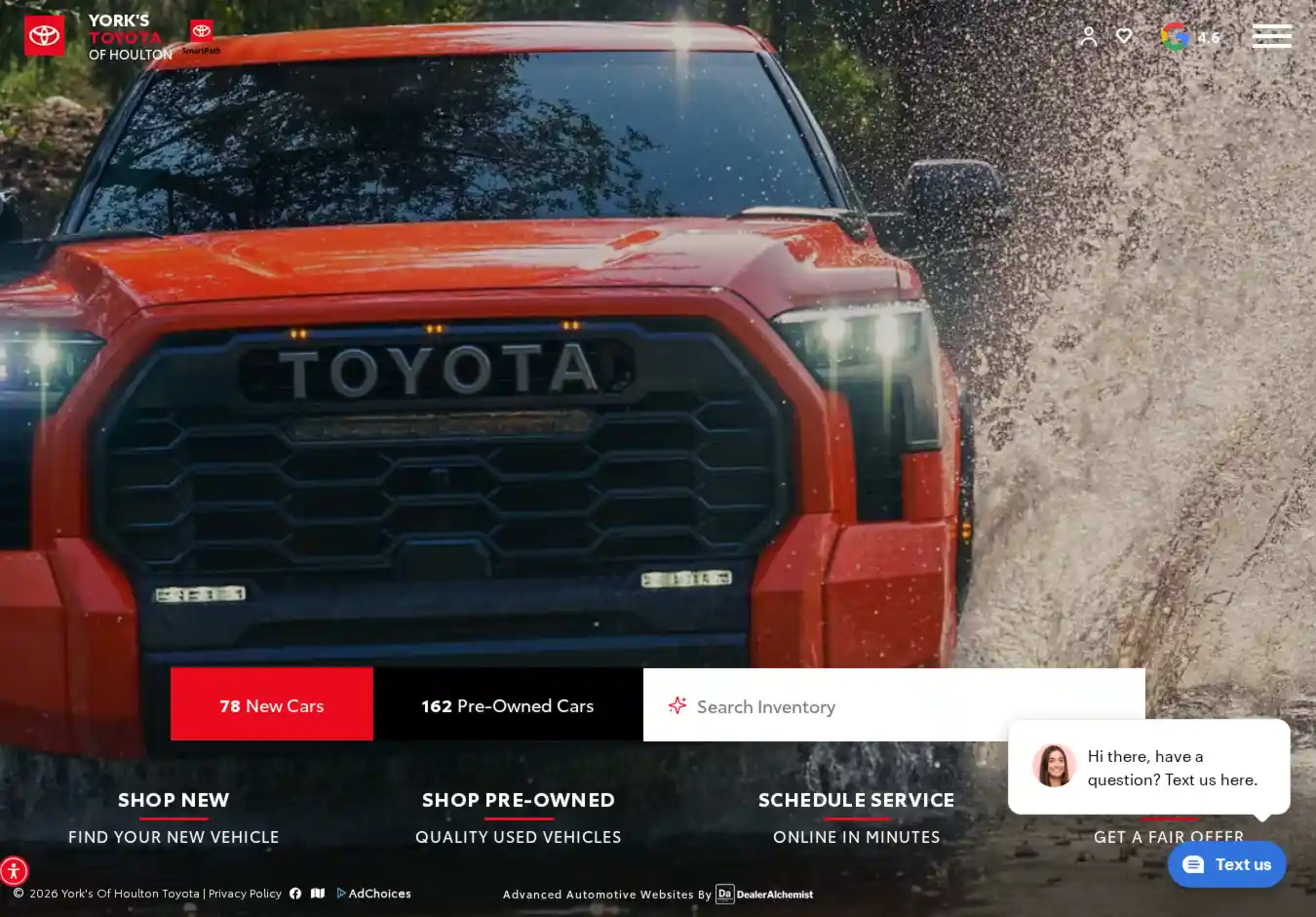 Screenshot of York's of Houlton Toyota