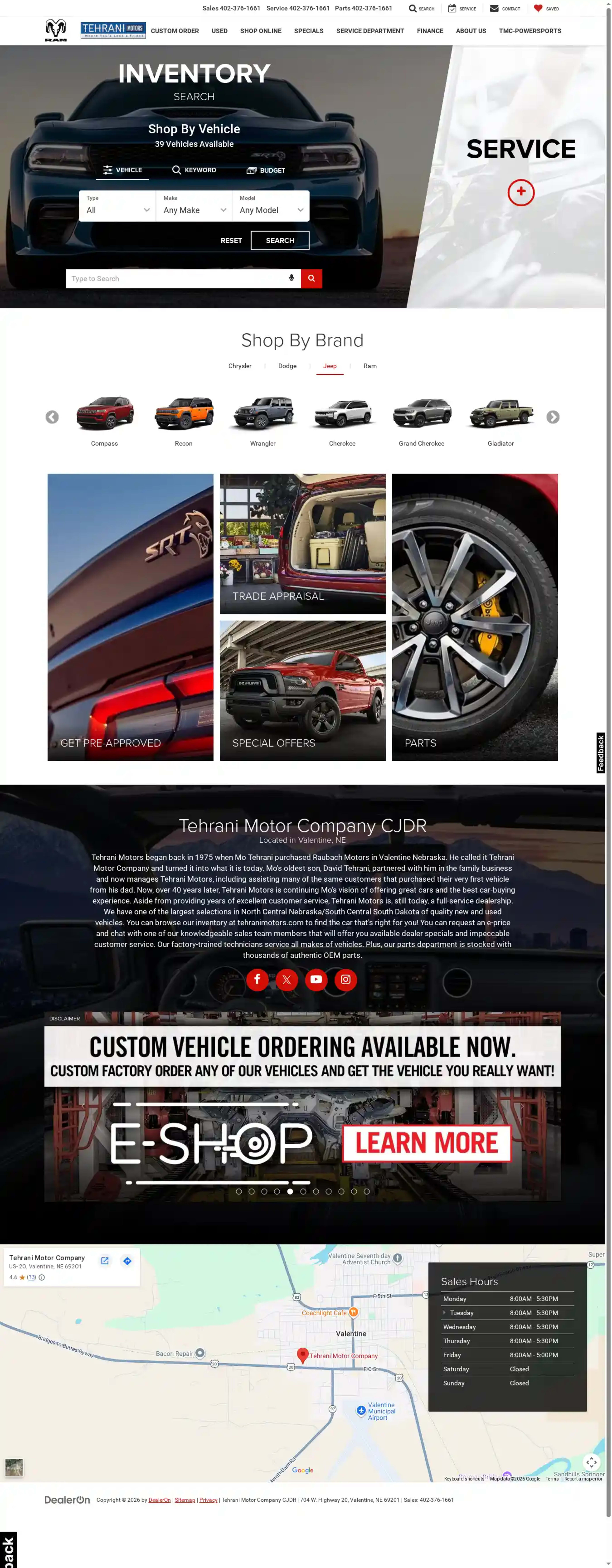 Screenshot of Tehrani Motor Company CJDR