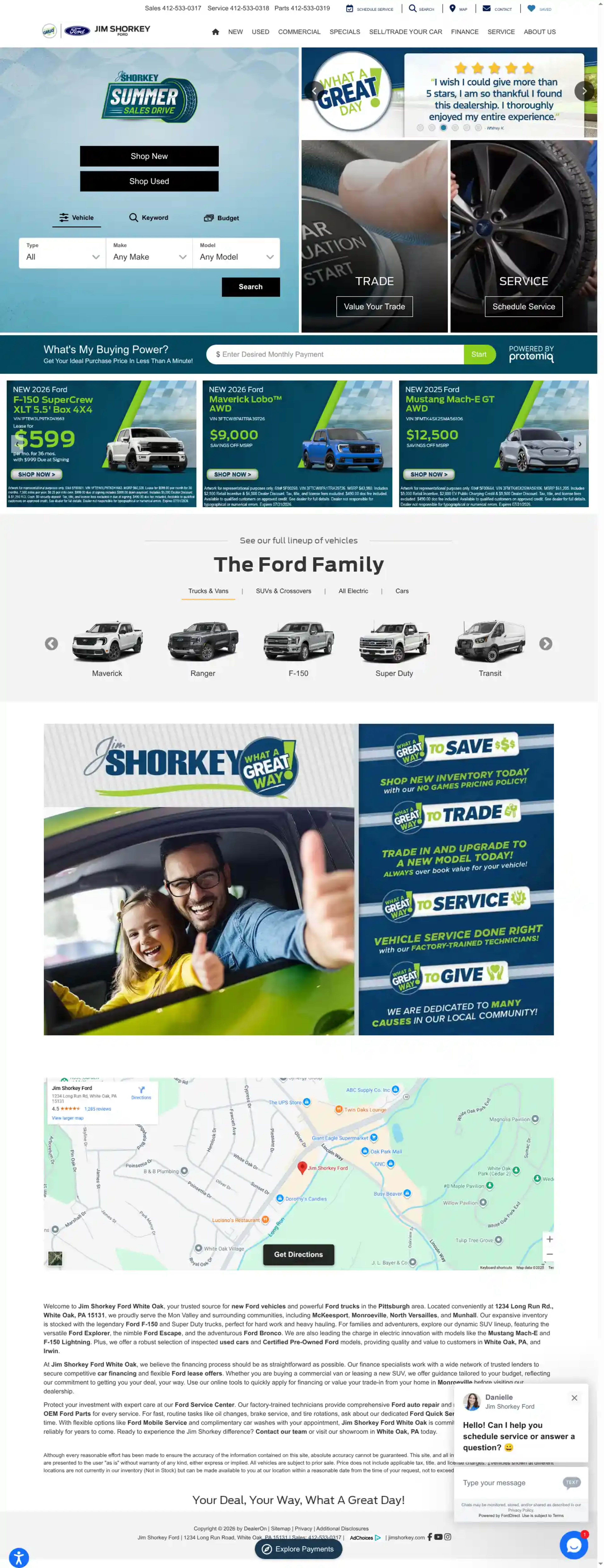 Screenshot of Jim Shorkey Ford
