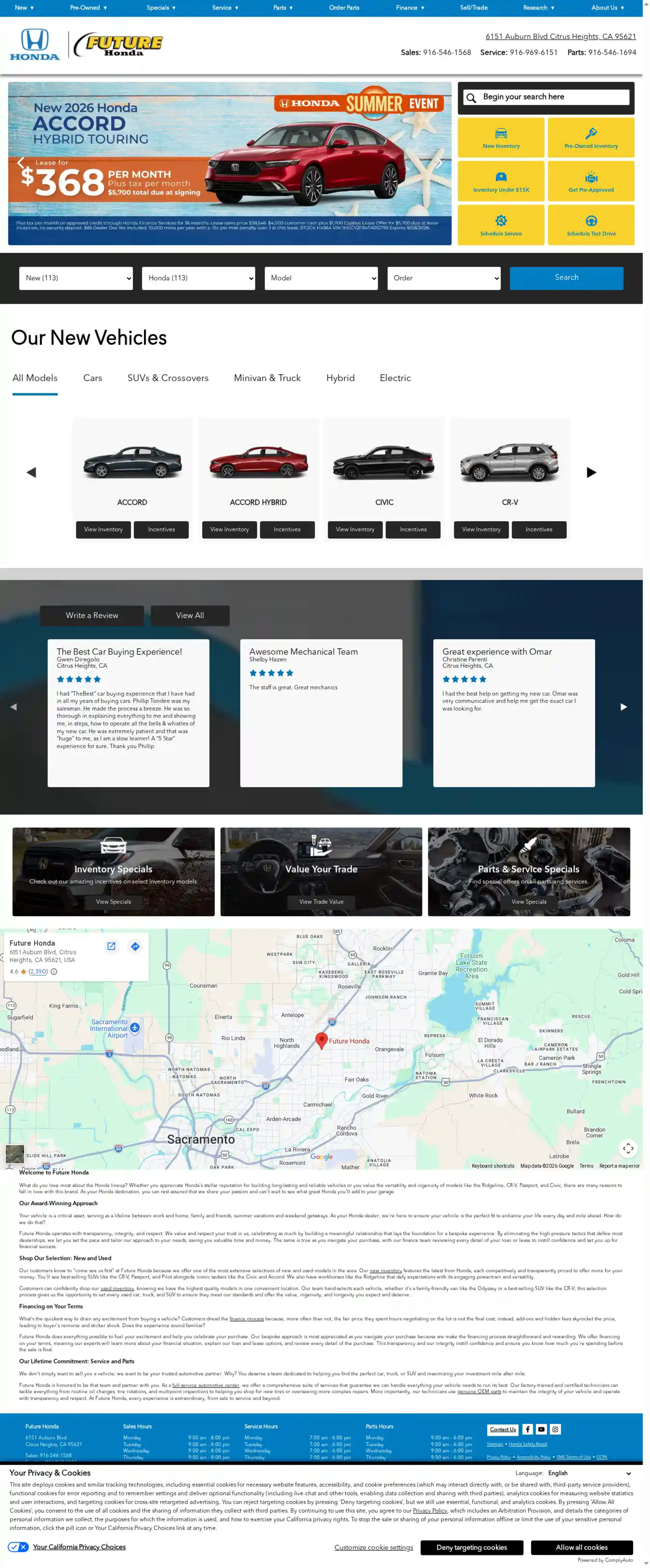 Screenshot of Future Honda
