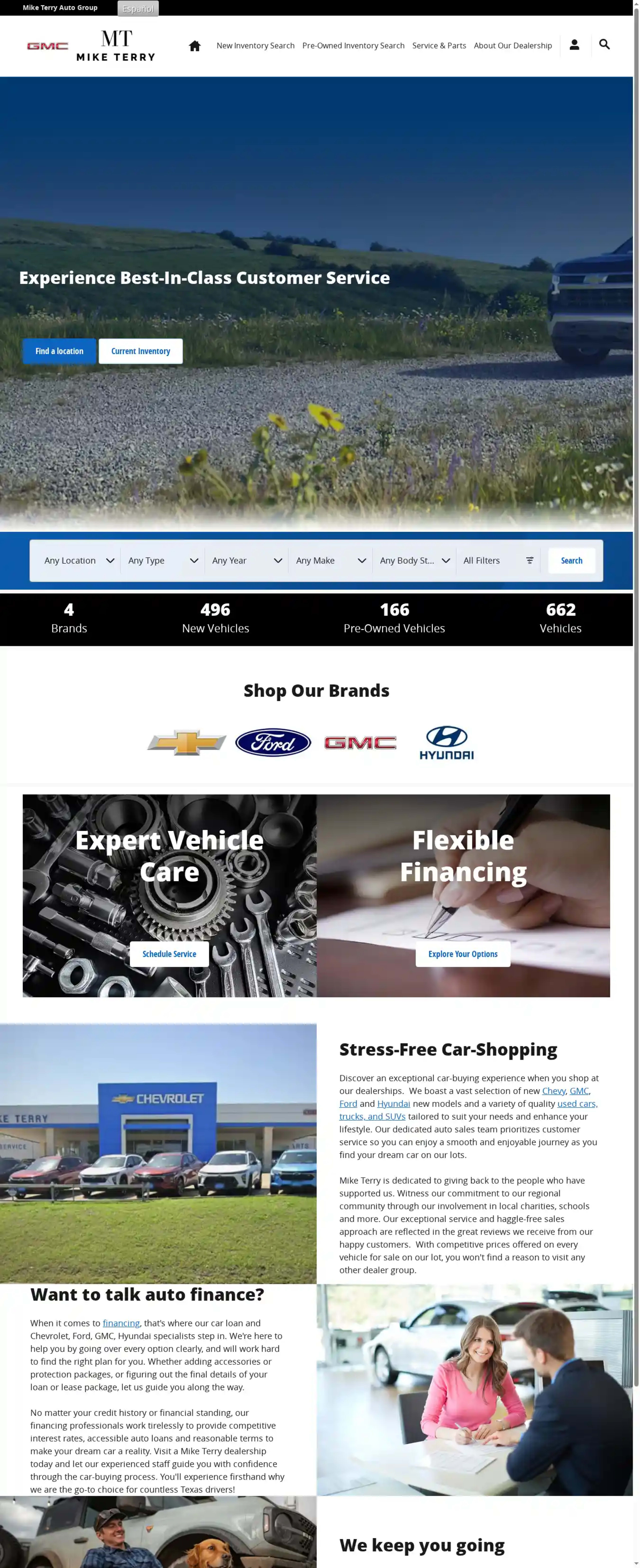 Screenshot of Beene Motor Sales, Inc