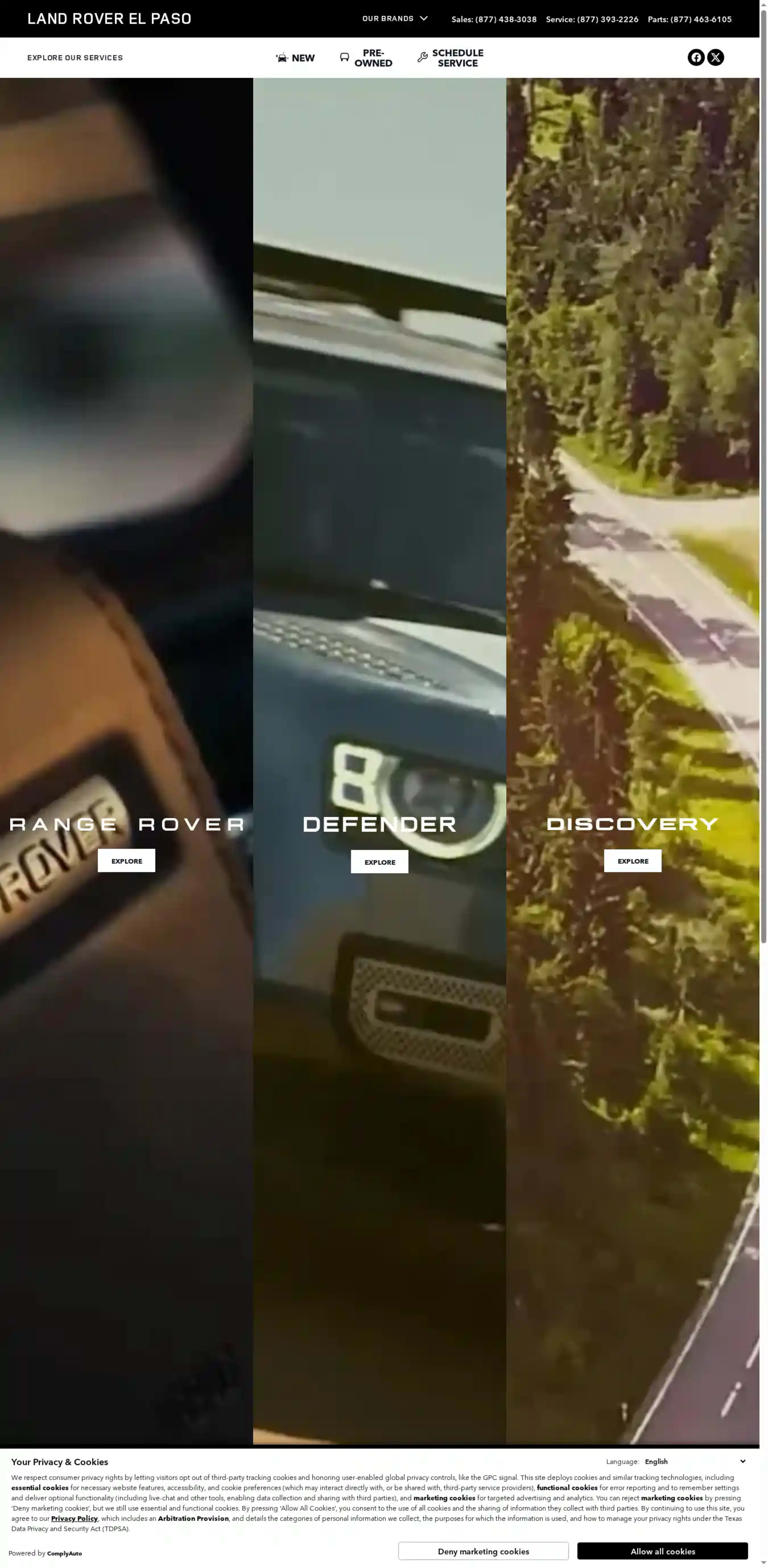 Screenshot of Land Rover El Paso