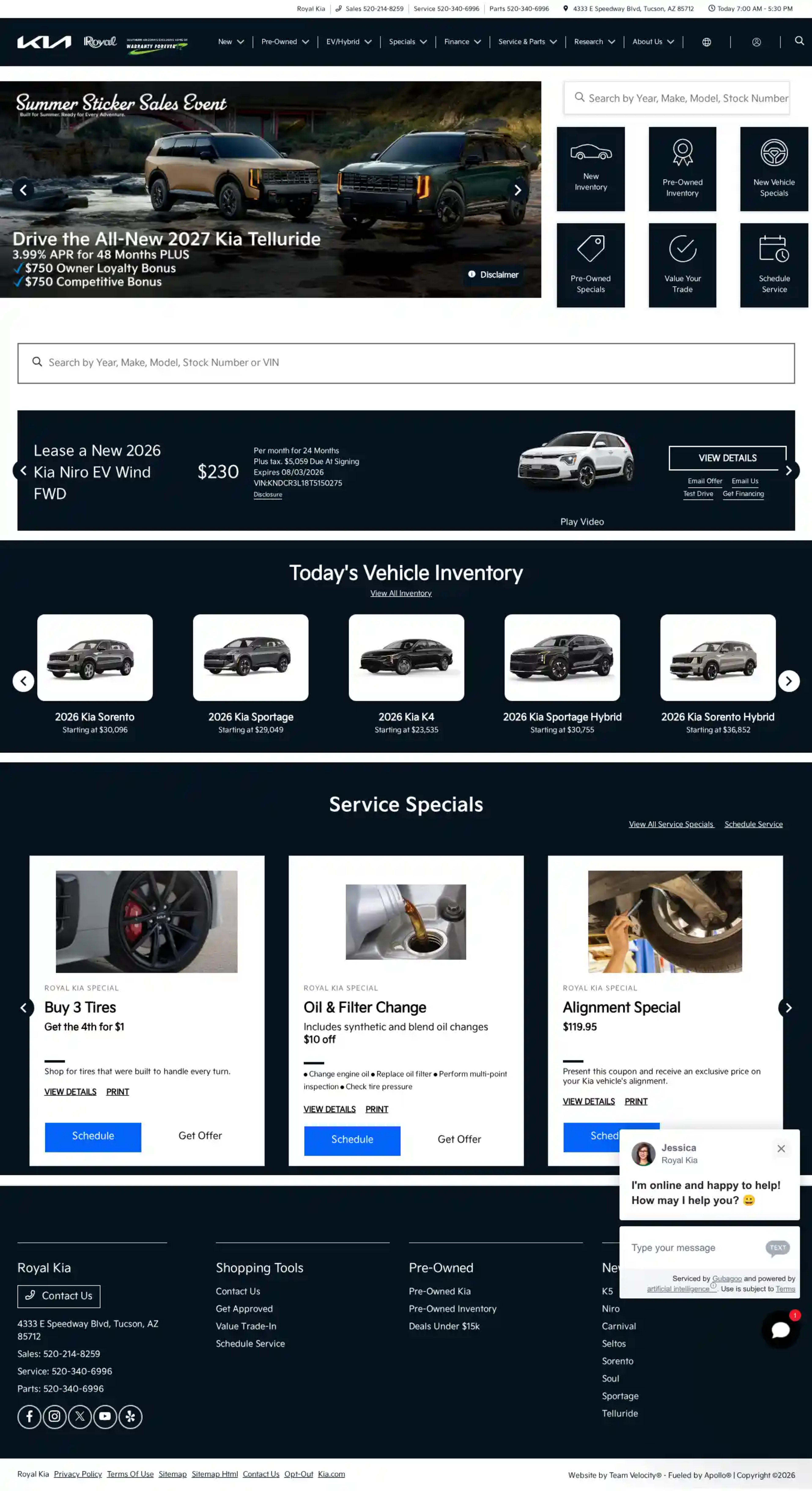 Screenshot of Royal Kia