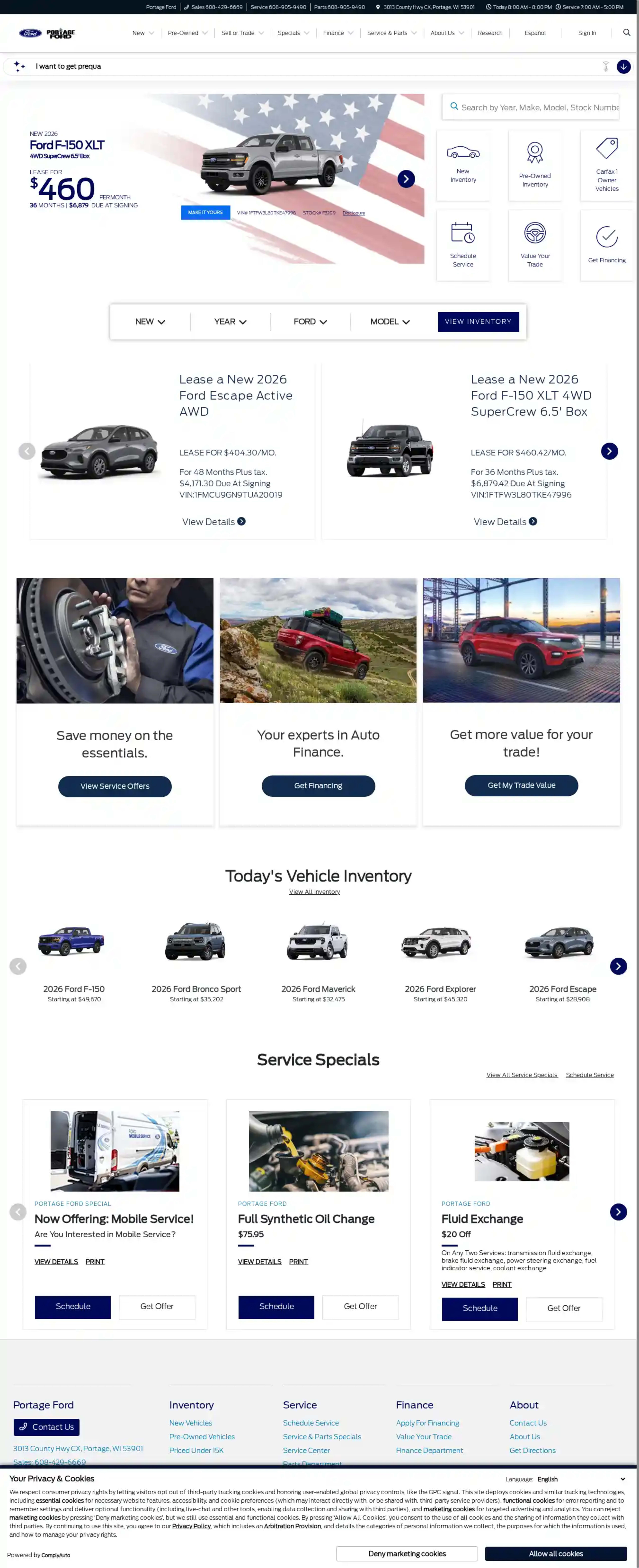 Screenshot of Portage Ford
