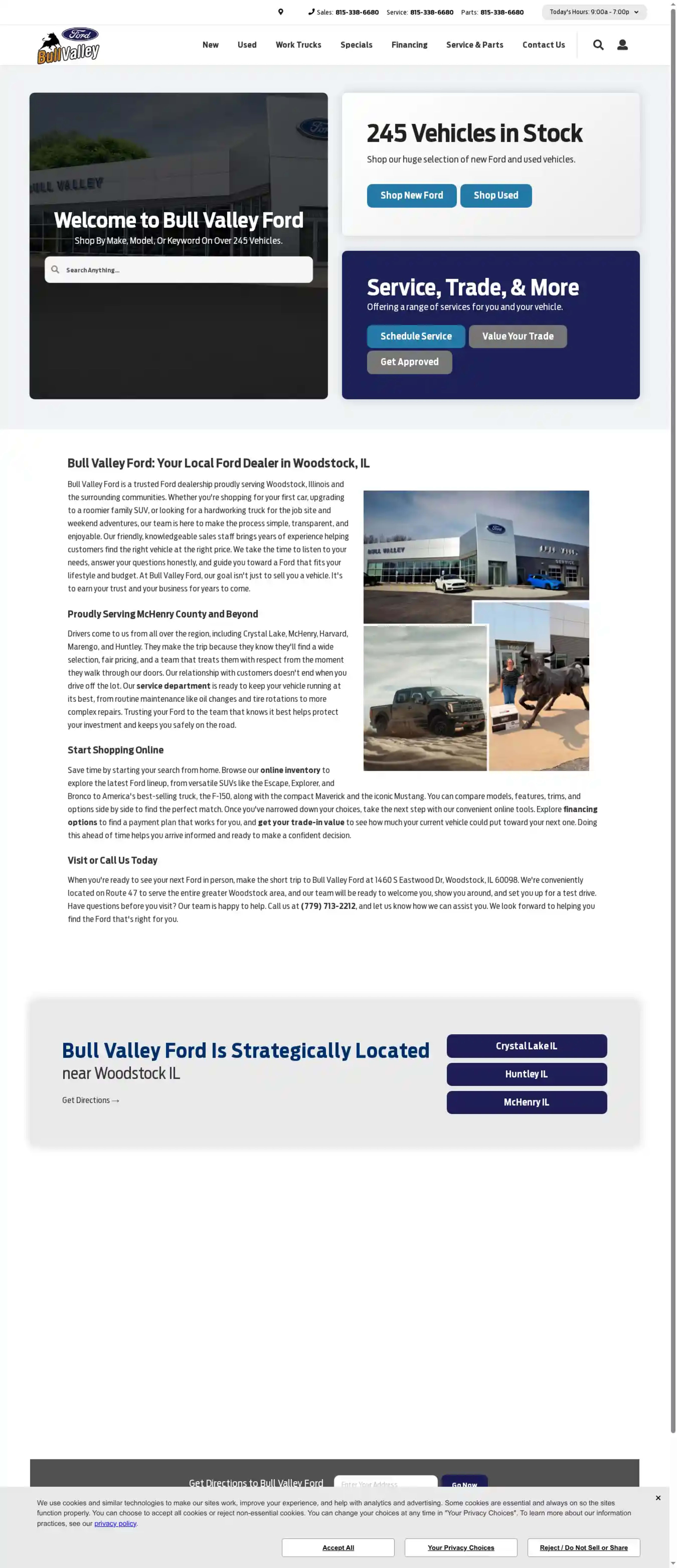Screenshot of Bull Valley Ford