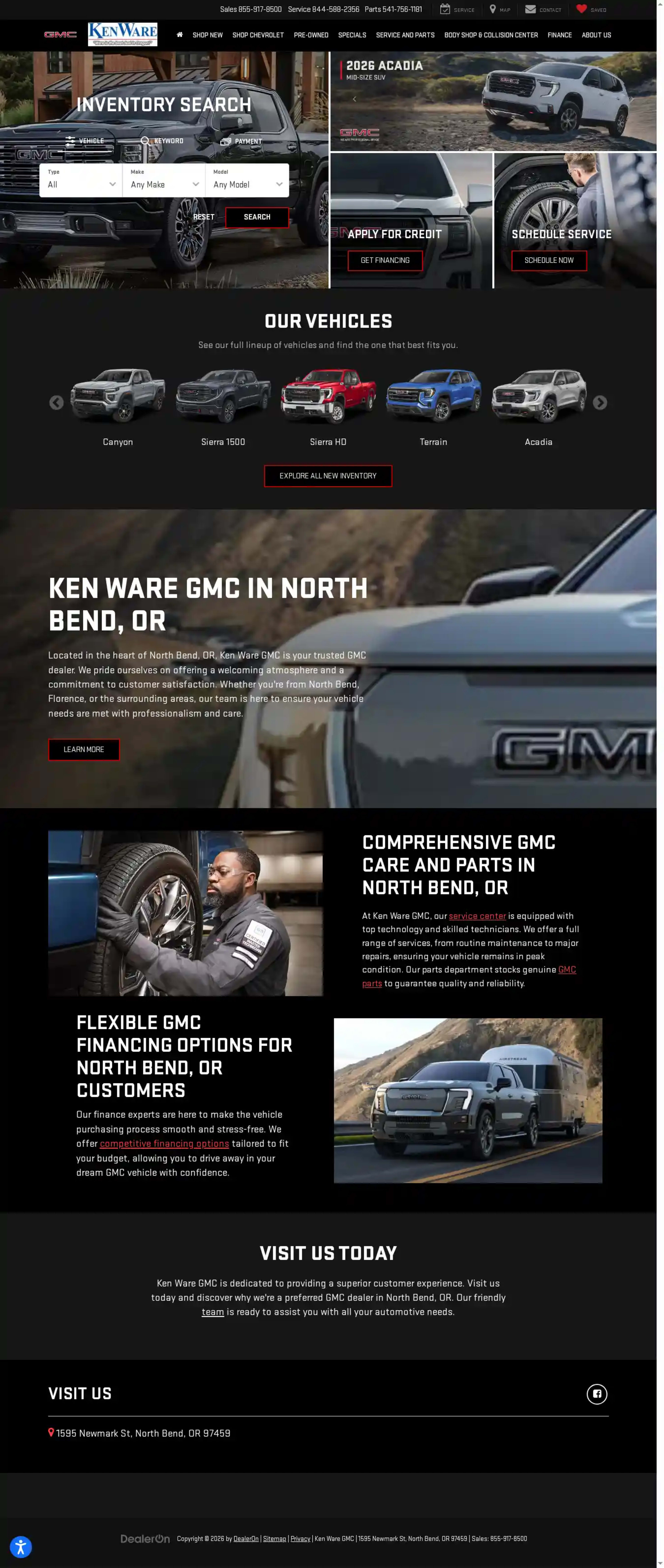 Screenshot of Ken Ware GMC
