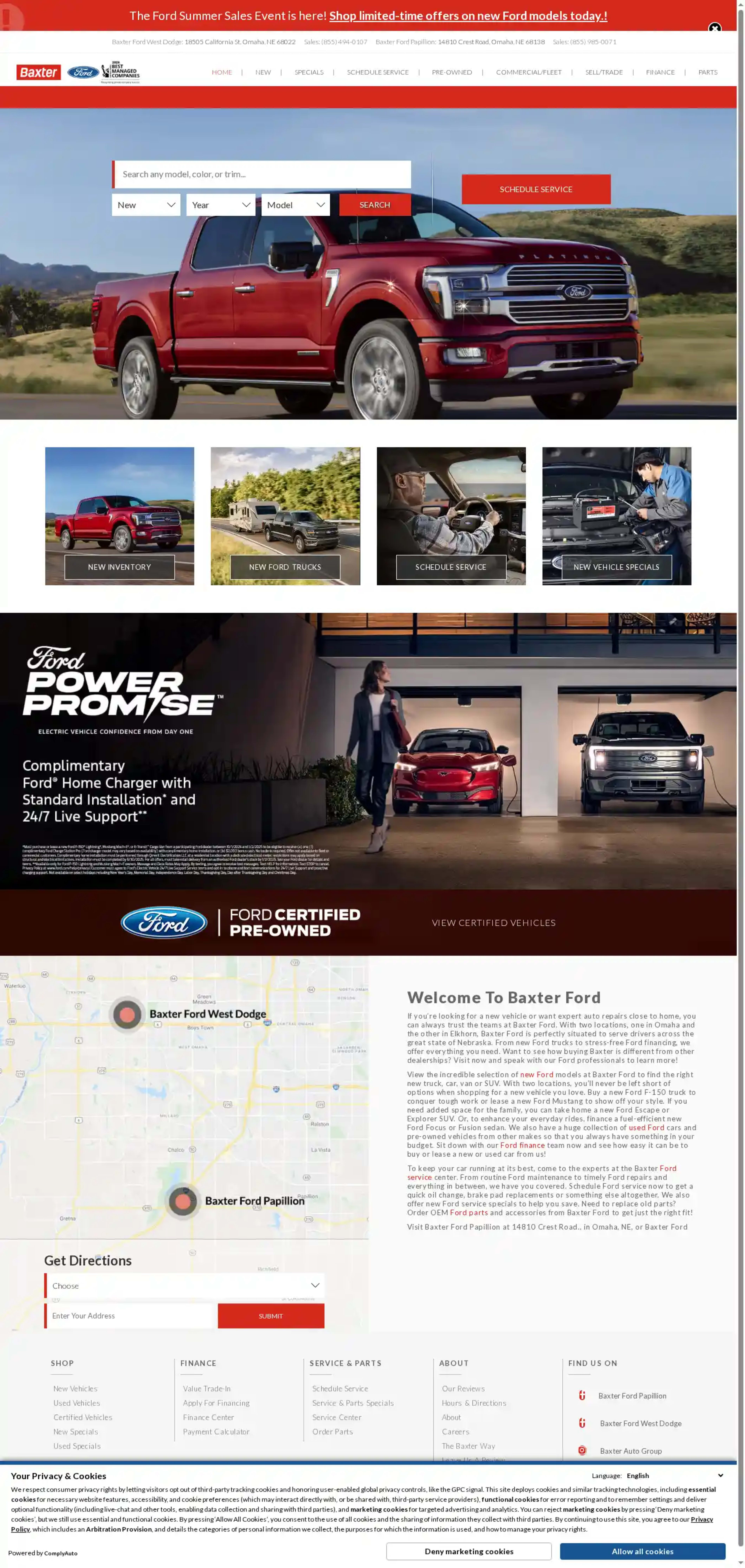 Screenshot of Baxter Ford