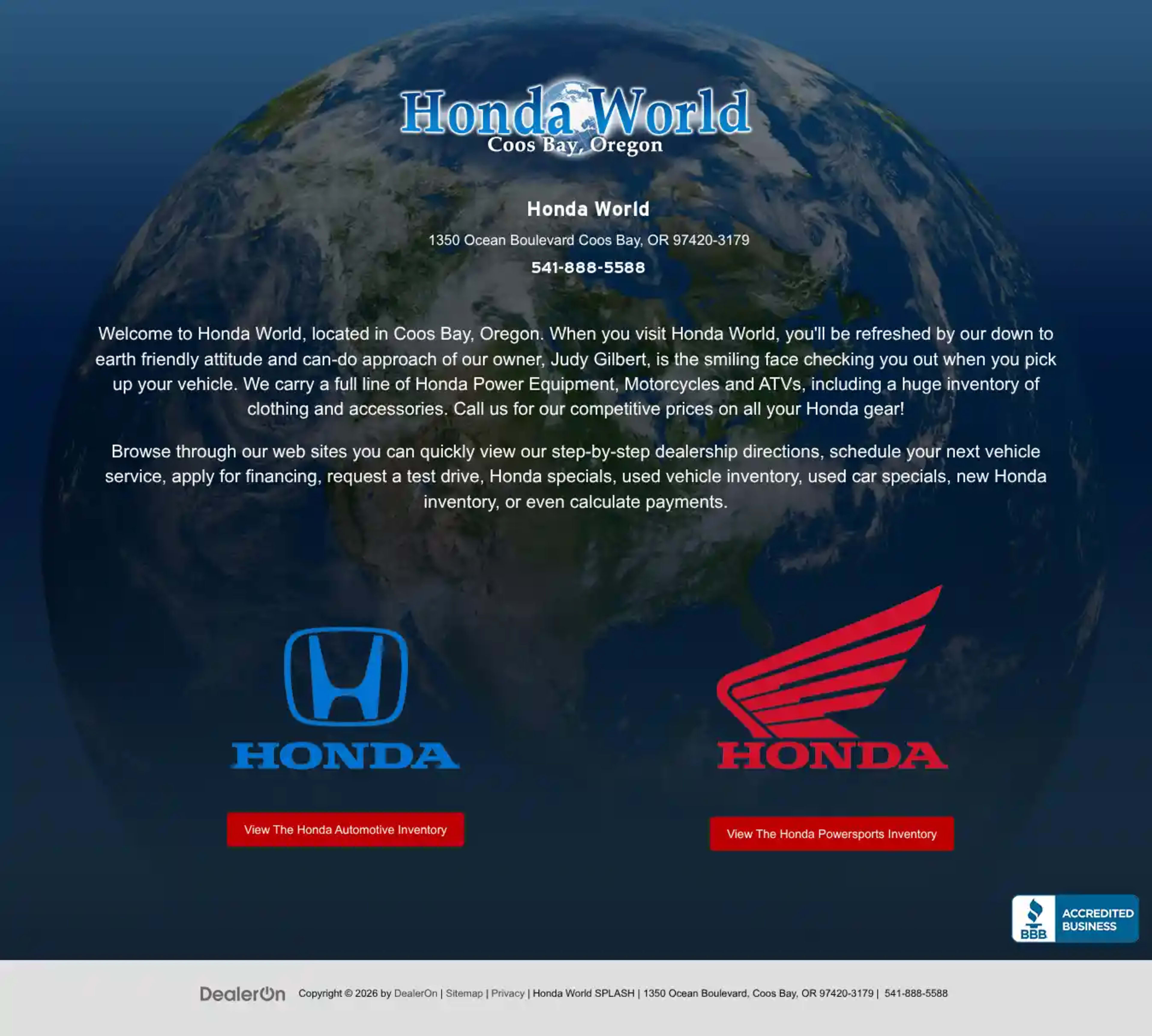 Screenshot of Honda World