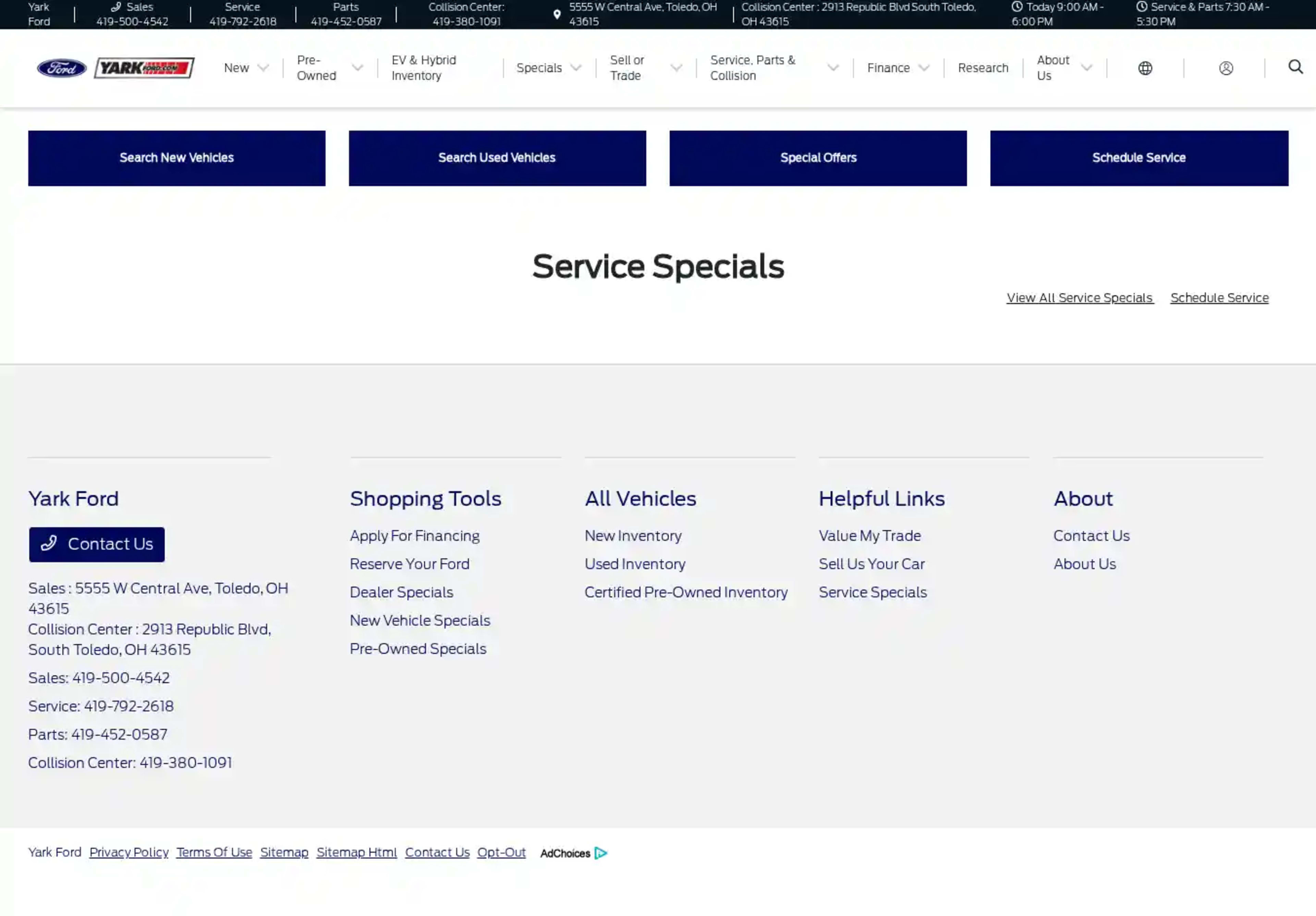 Screenshot of Yark Ford