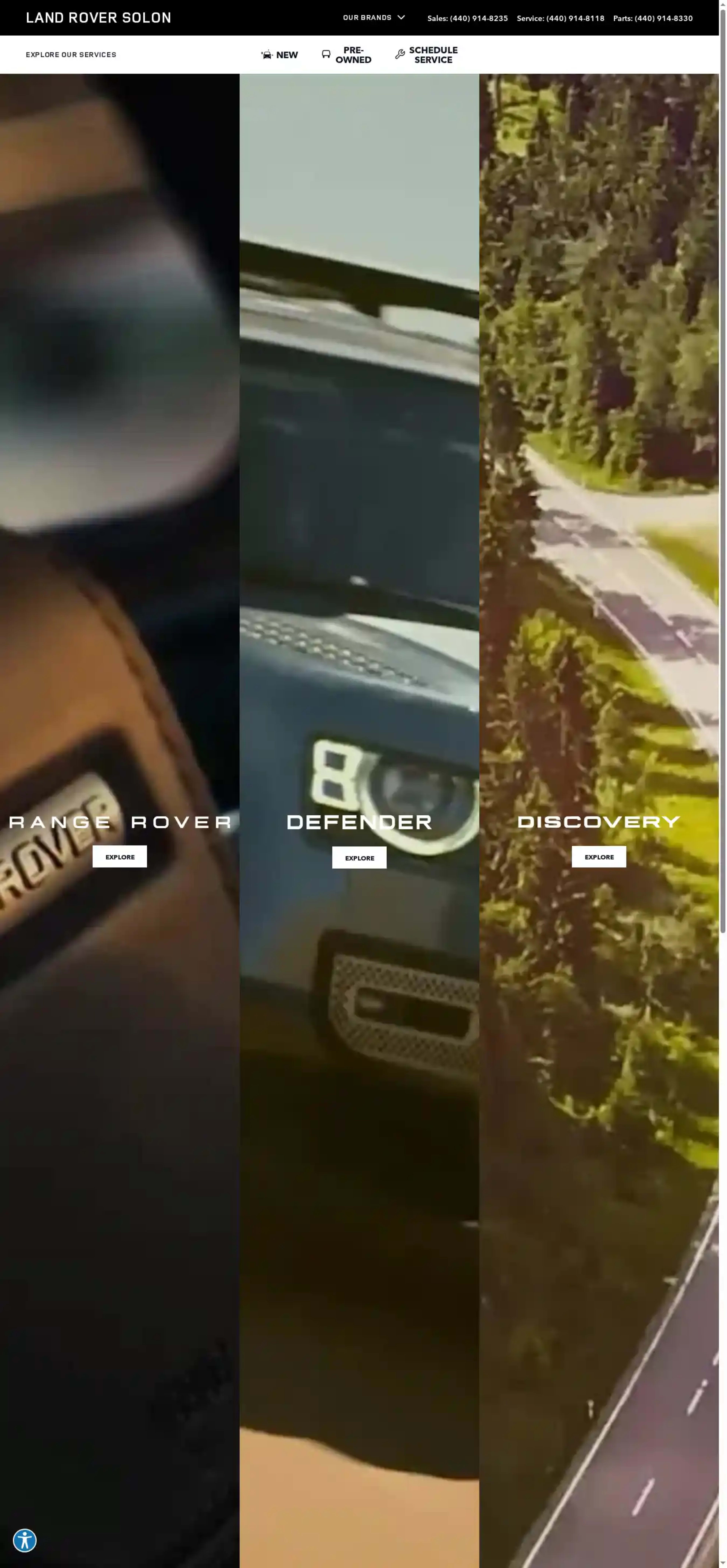 Screenshot of Land Rover Solon