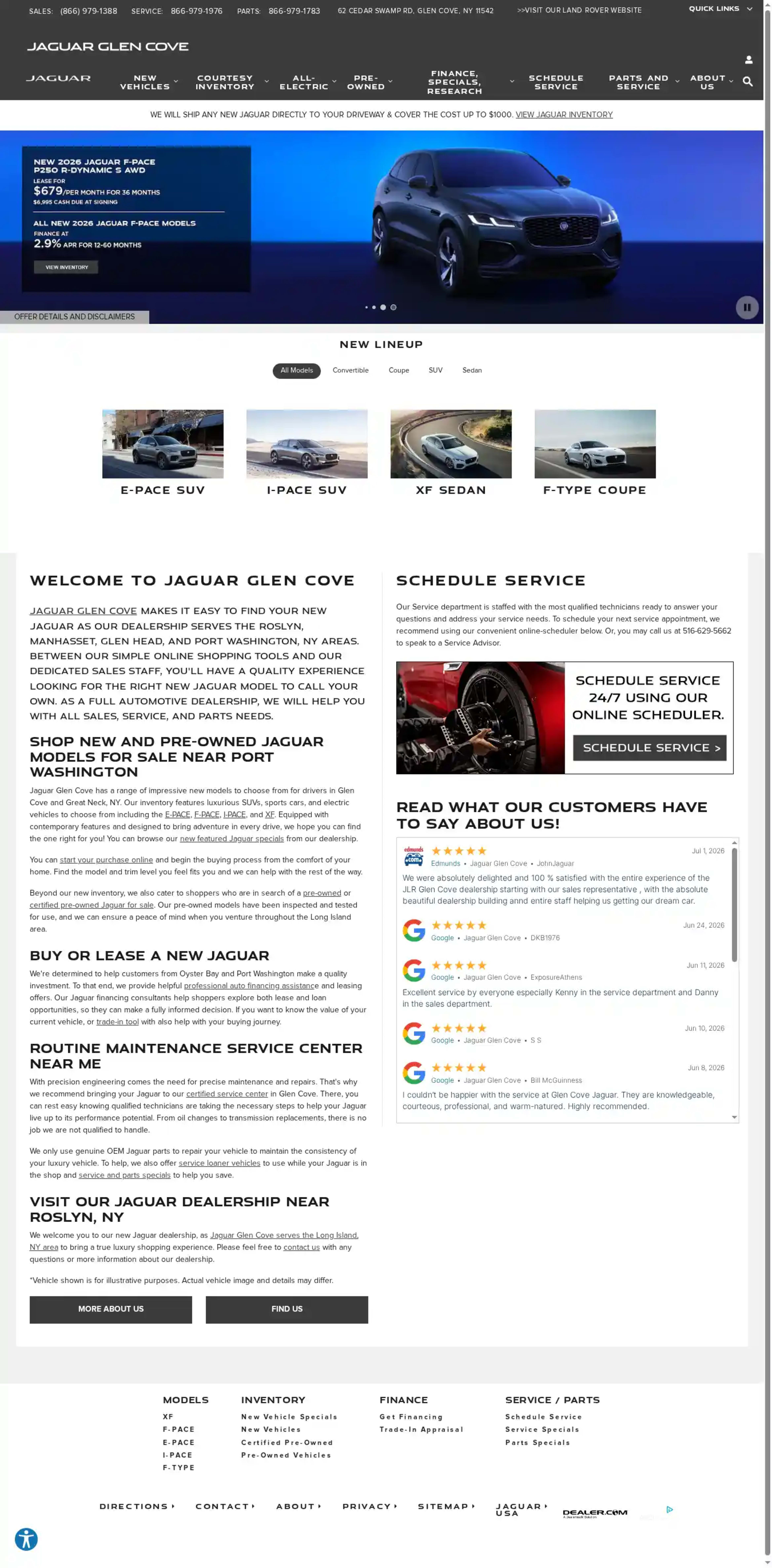 Screenshot of Jaguar Glen Cove