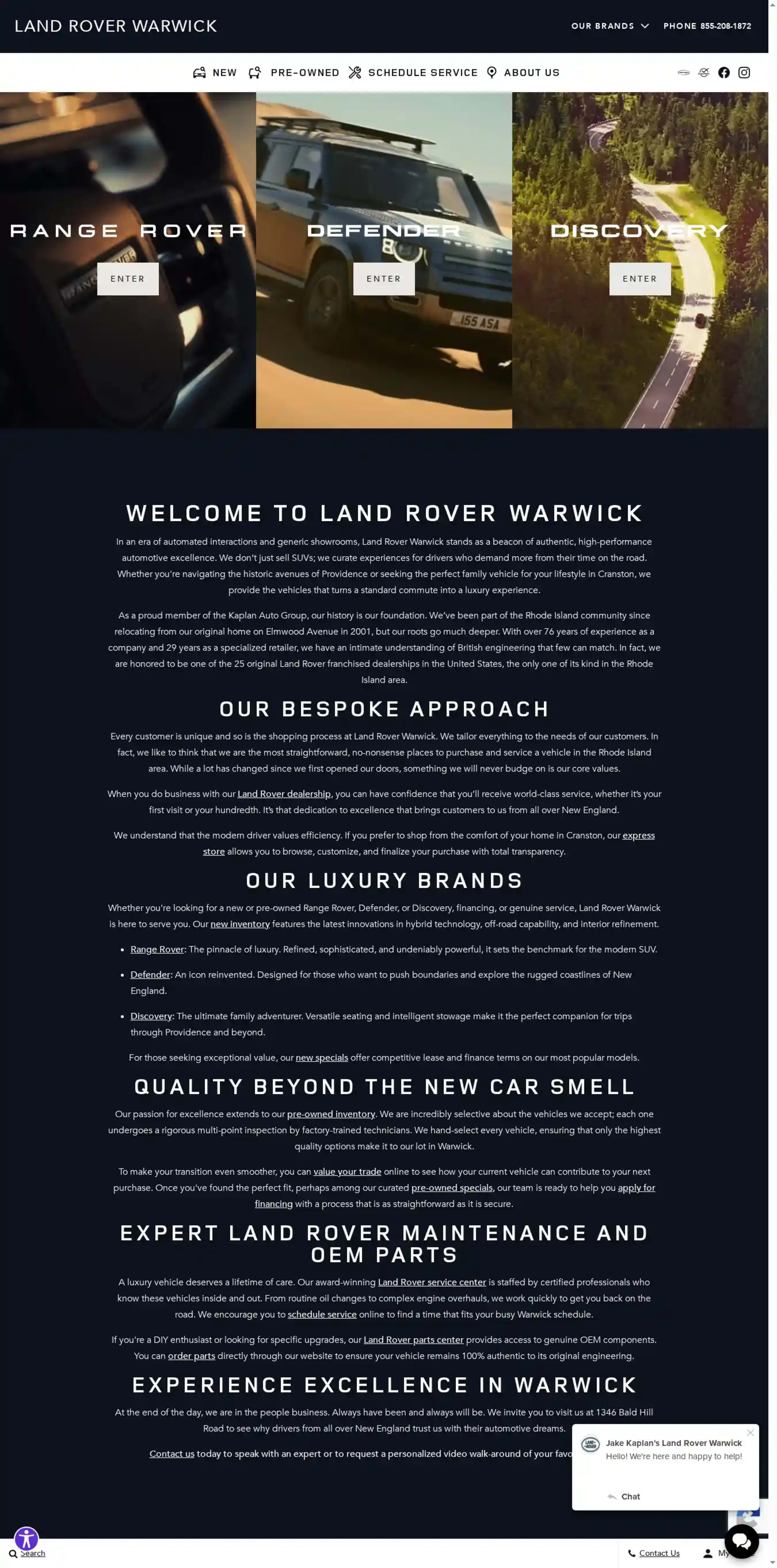 Screenshot of Land Rover Warwick