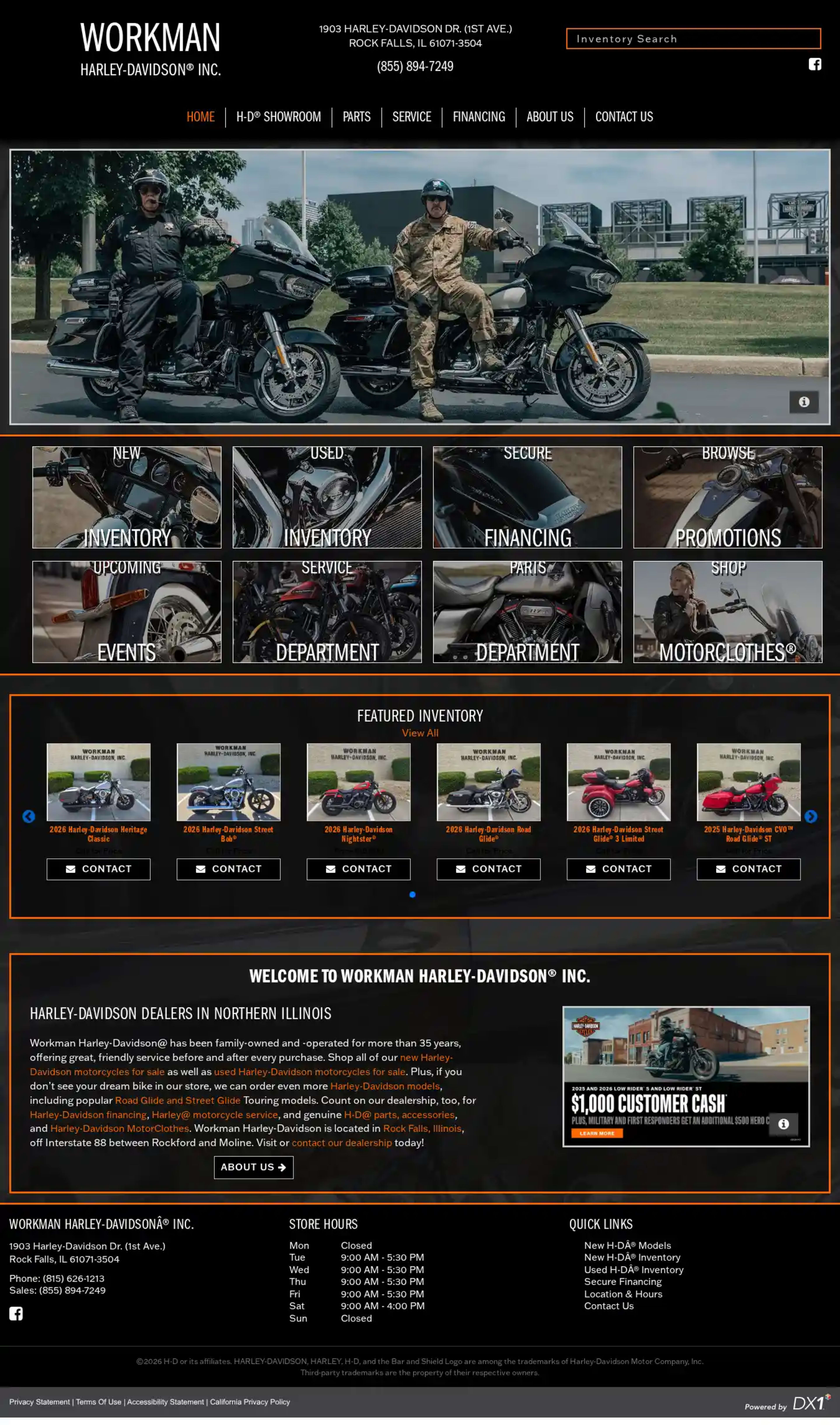Screenshot of Workman Harley-Davidson