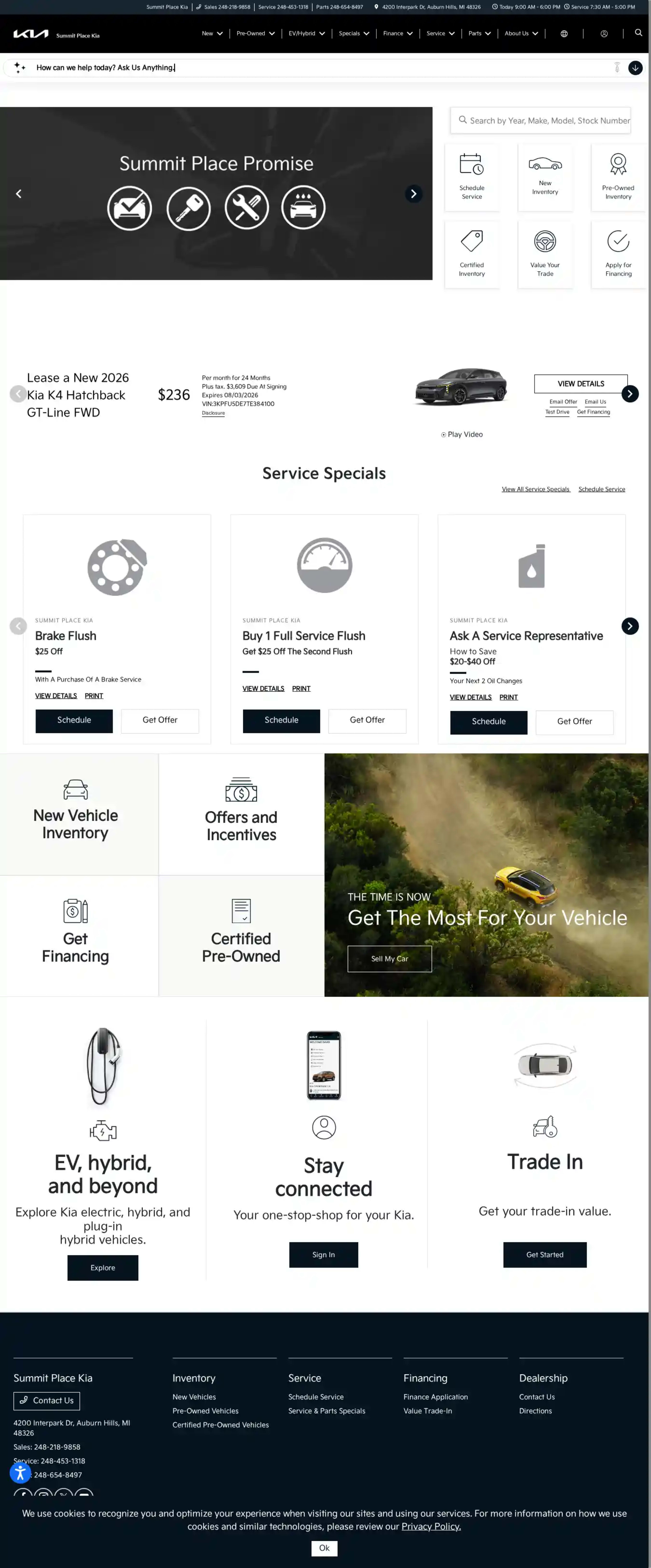 Screenshot of Summit Place Kia