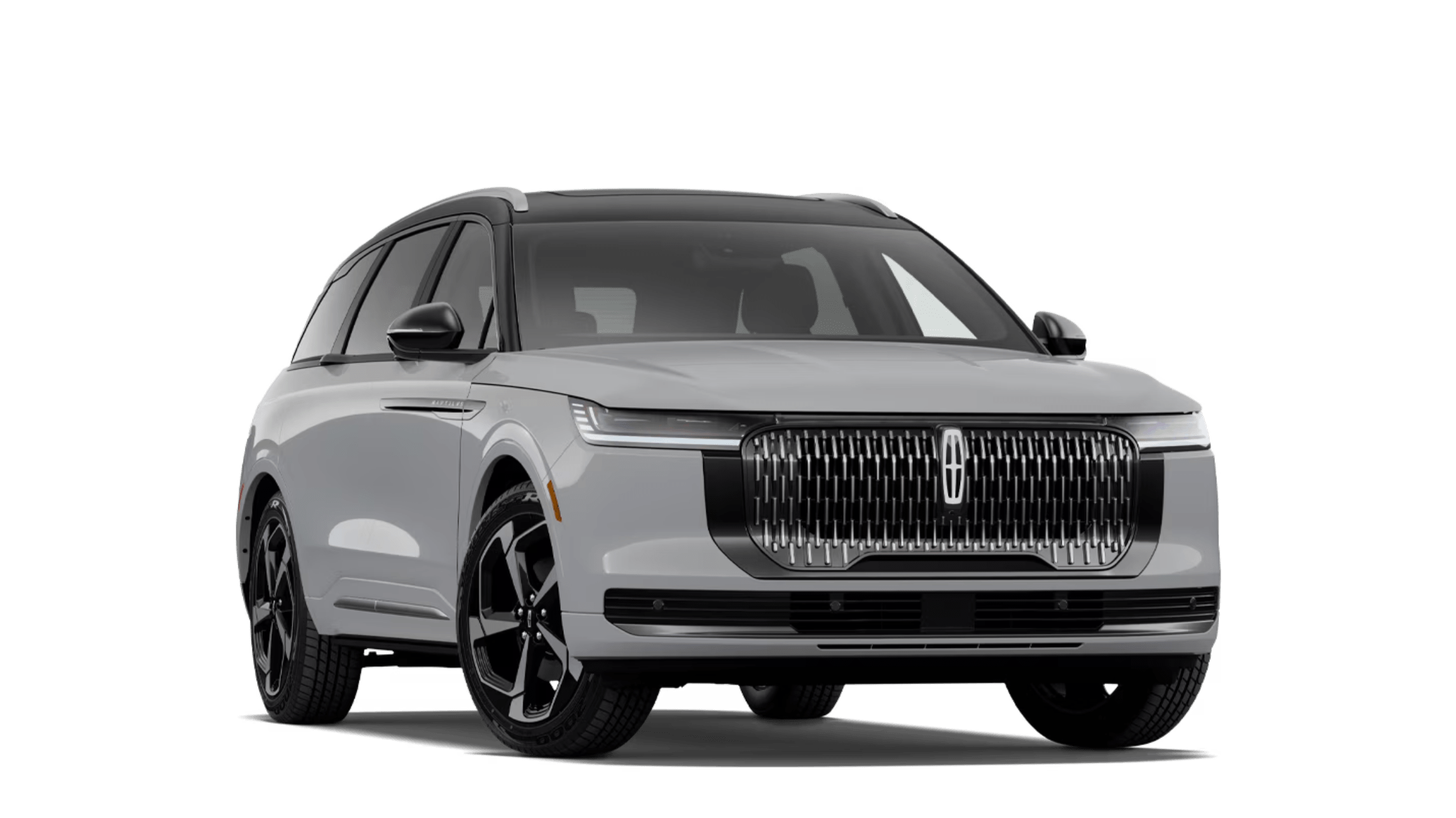A white luxury SUV against a plain white background.