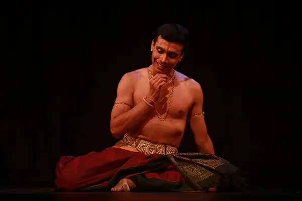 Seshadri Iyengar in a dance pose