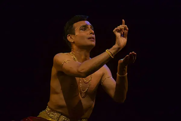 Seshadri Iyengar in a dance pose