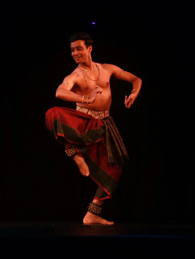 Seshadri Iyengar in a dance pose