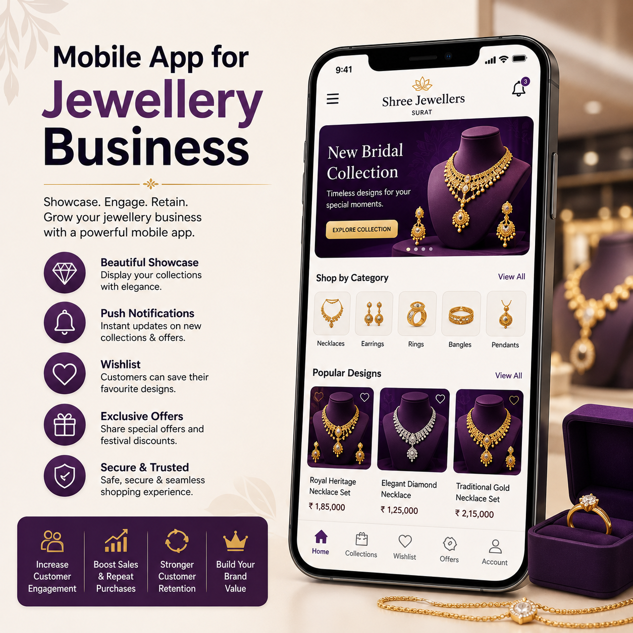 Mobile app for jewellery business in surat