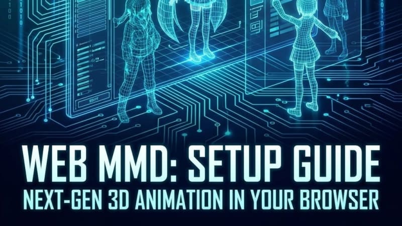 Starting Browser 3D Motion Production with Web-MMD ── Complete Guide from Setup to Operation Check