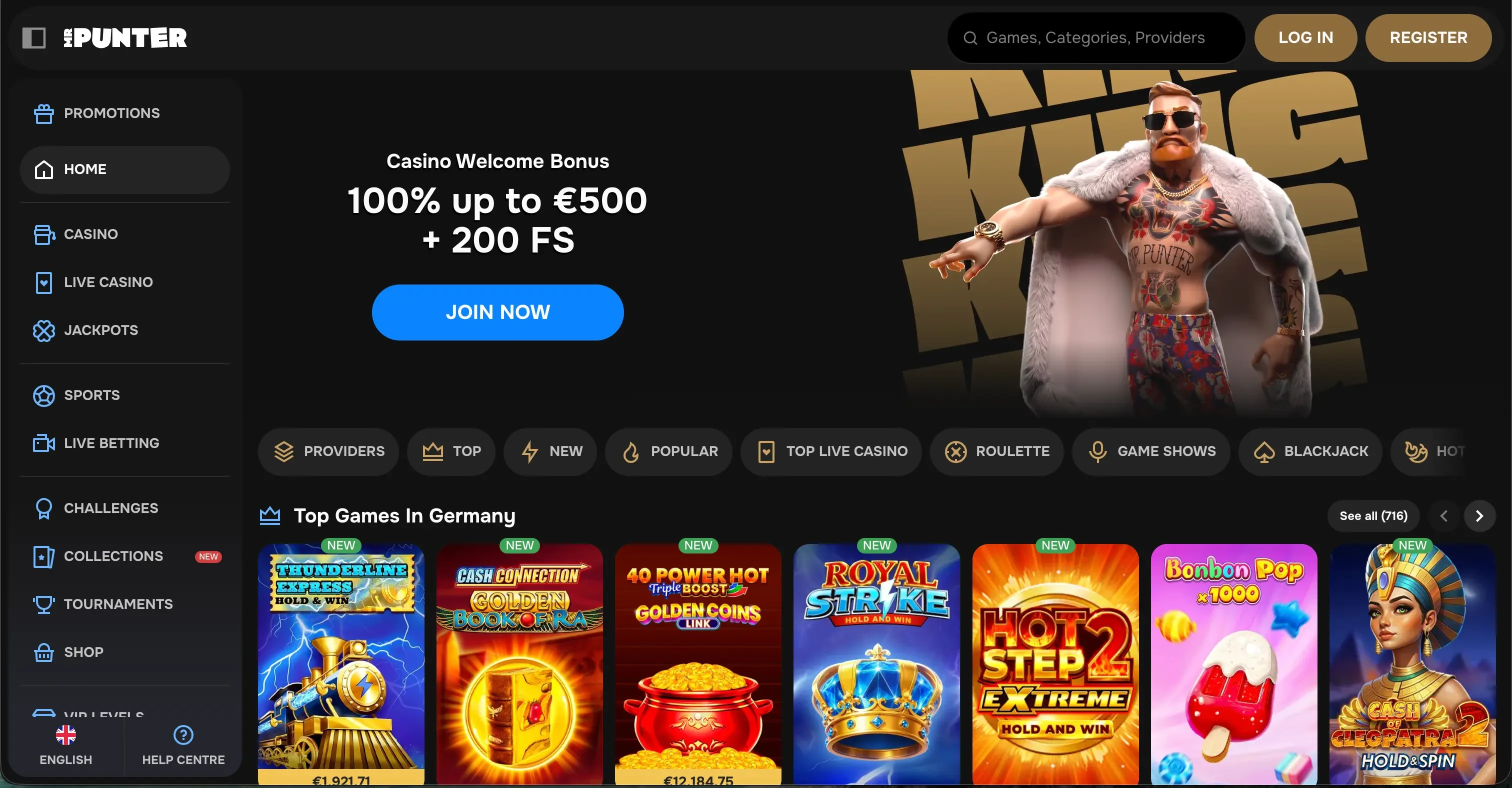 MrPunter casino page