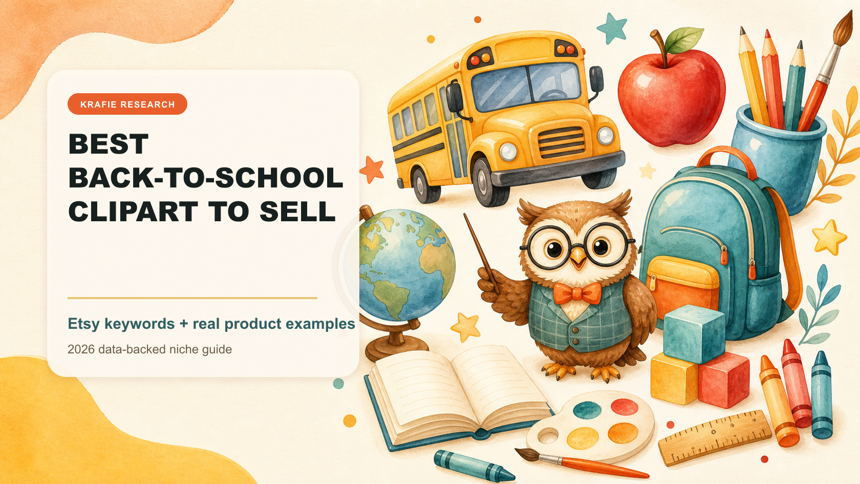 Best back-to-school clipart ideas to sell on Etsy
