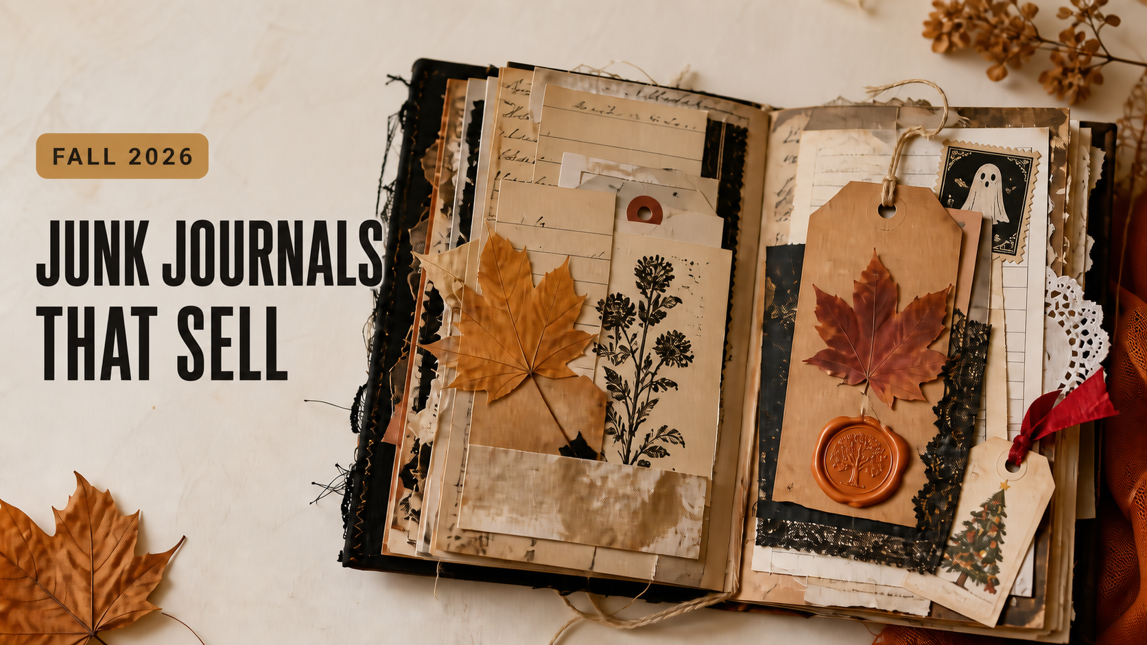Best-Selling Handmade Junk Journals on Etsy for Fall 2026