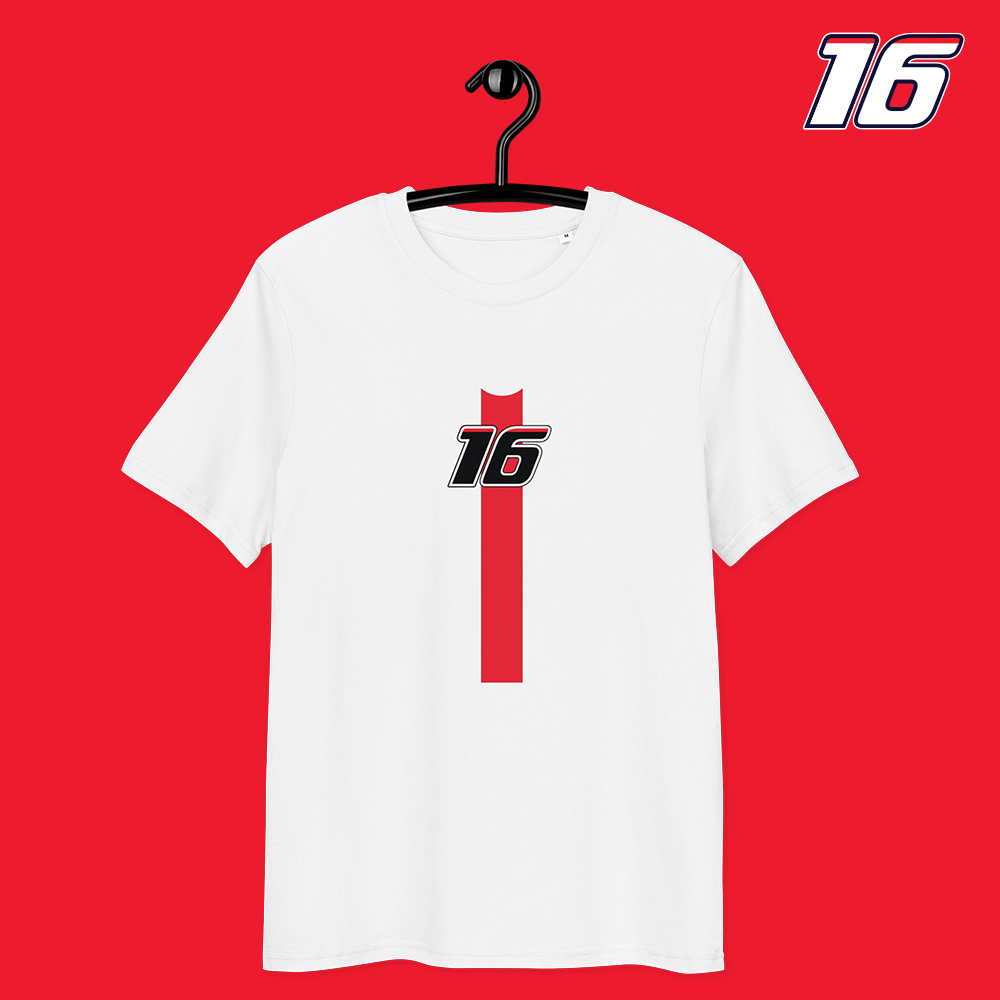Charles Leclerc Ferari F1 TShirt White