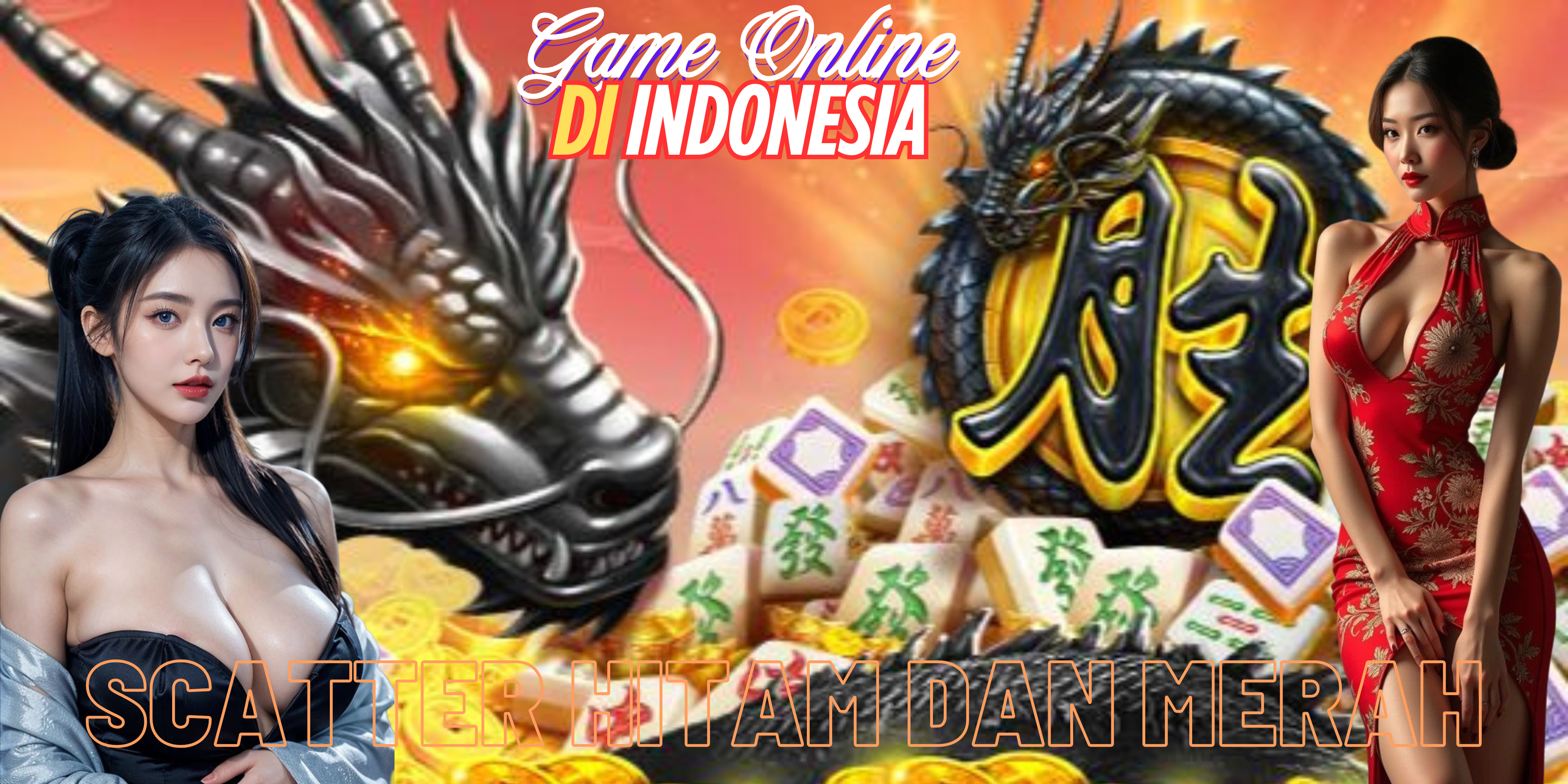 scatter hitam dan merah