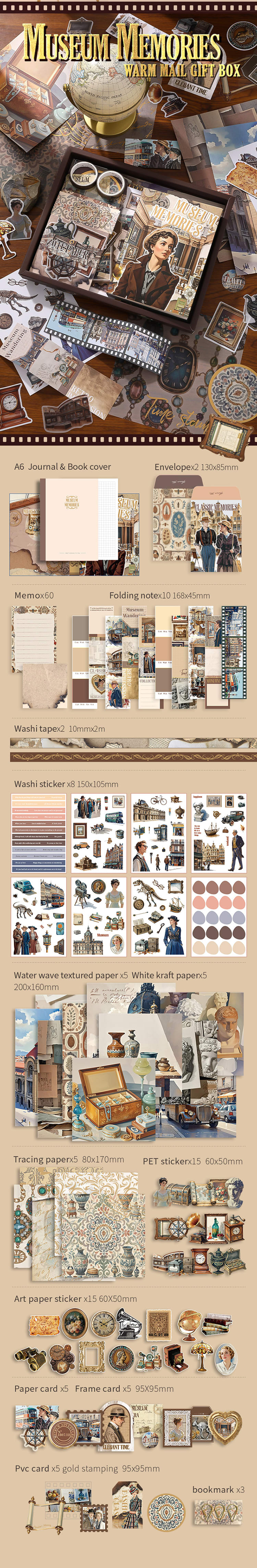 Scrapbook Gift Box Kit | Museum Memories