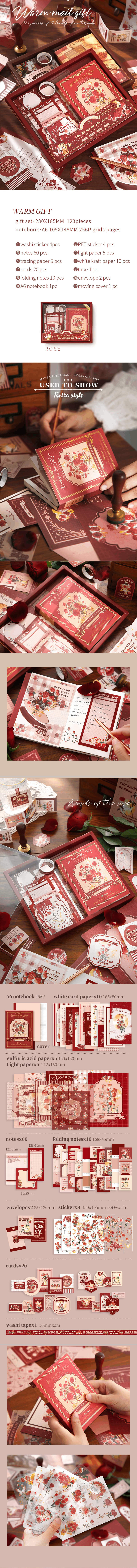 Scrapbook Gift Box Kit | Rose