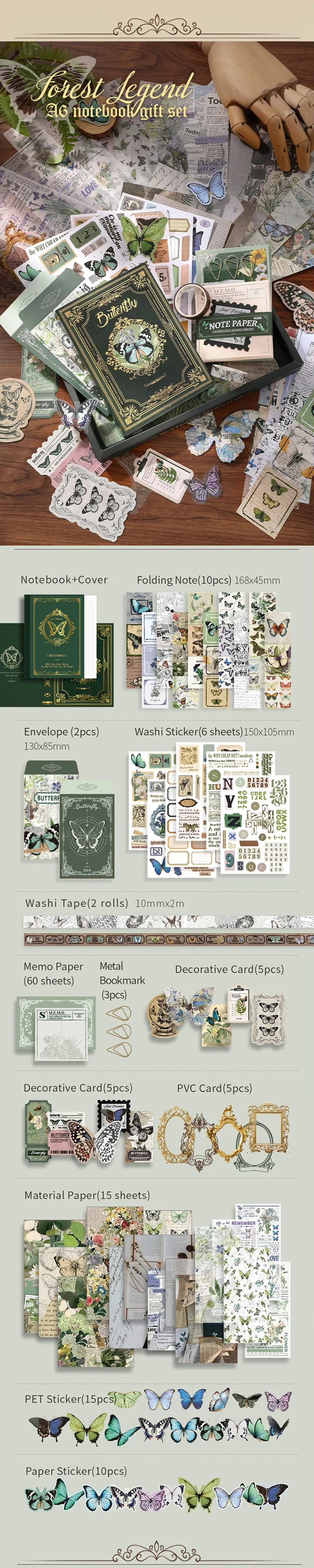 Scrapbook Gift Box Kit | Forest Legend