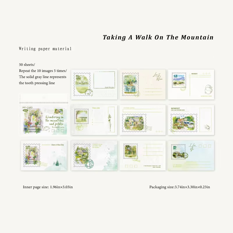 Walking in the mountains