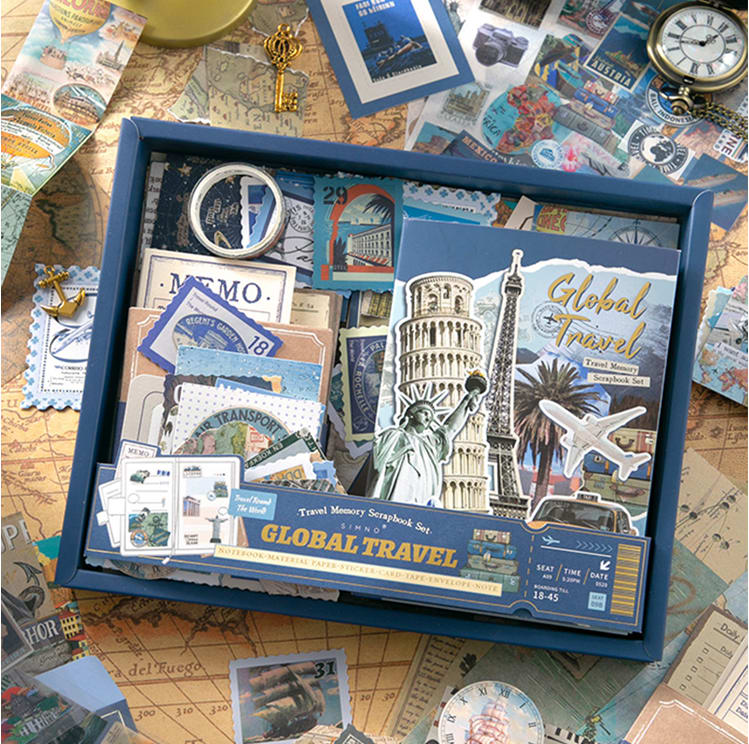 Scrapbook Gift Box Kit | Global Travels