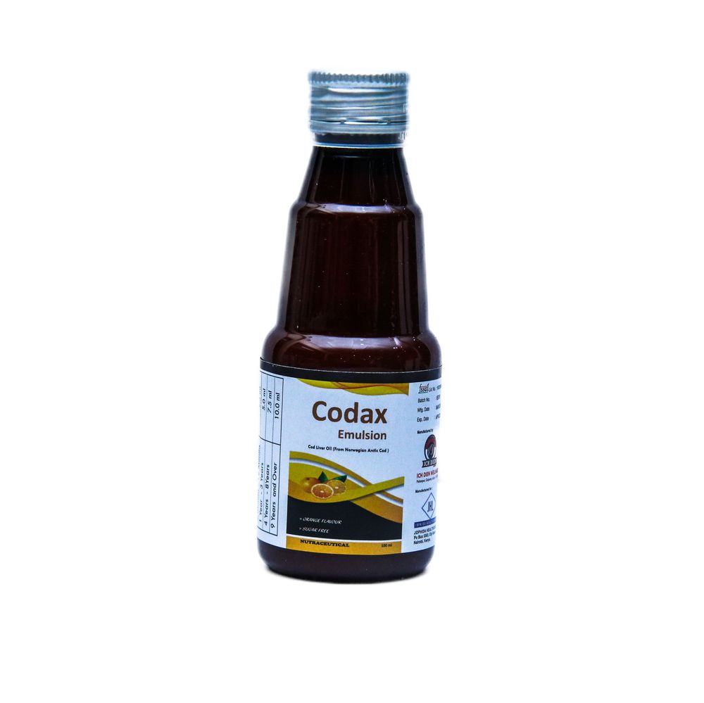 CODAX COD LIVER OIL EMULSION 100ML (ORANGE FLAVOUR)