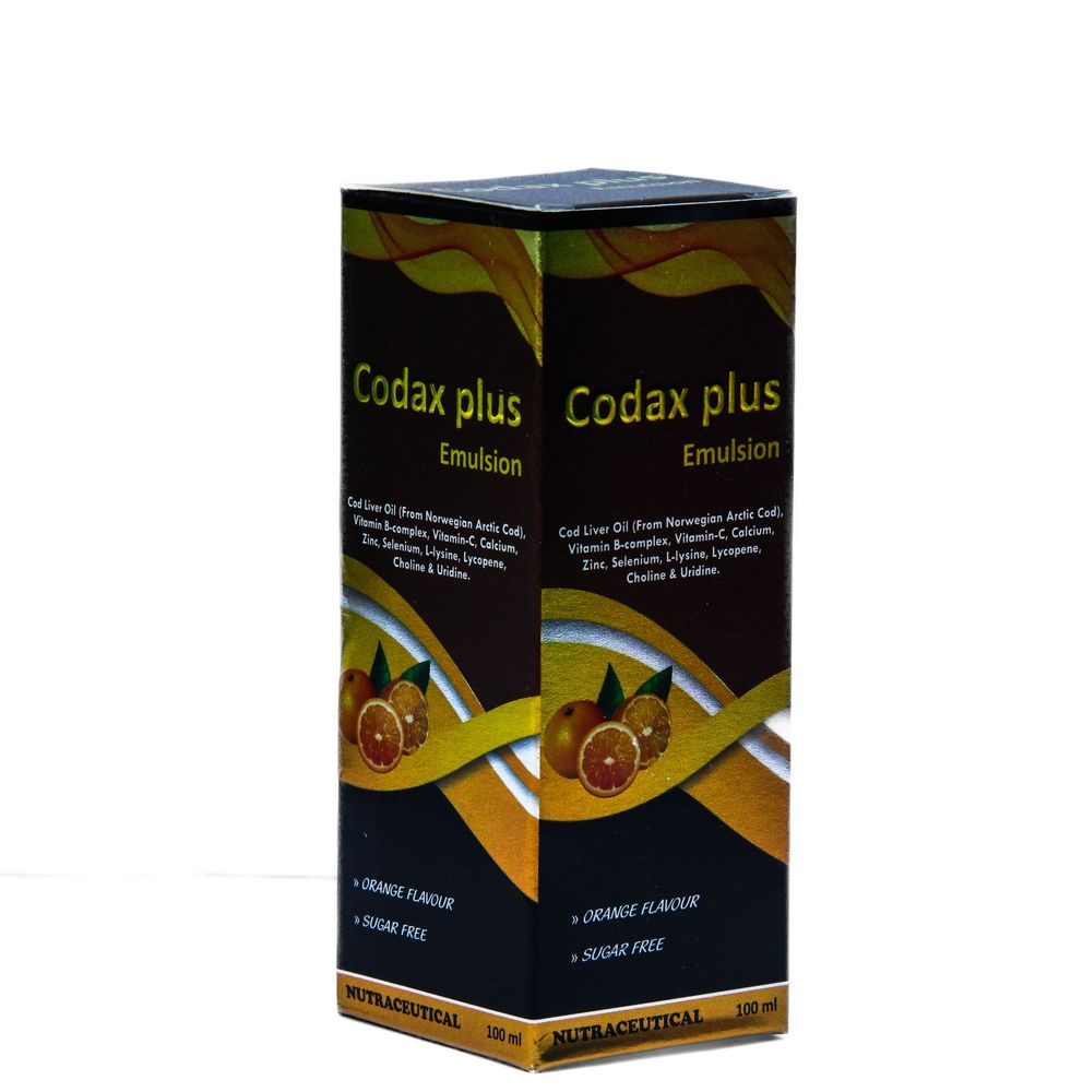 CODAX PLUS COD LIVER OIL EMULSION 100ML (ORANGE FLAVOUR)