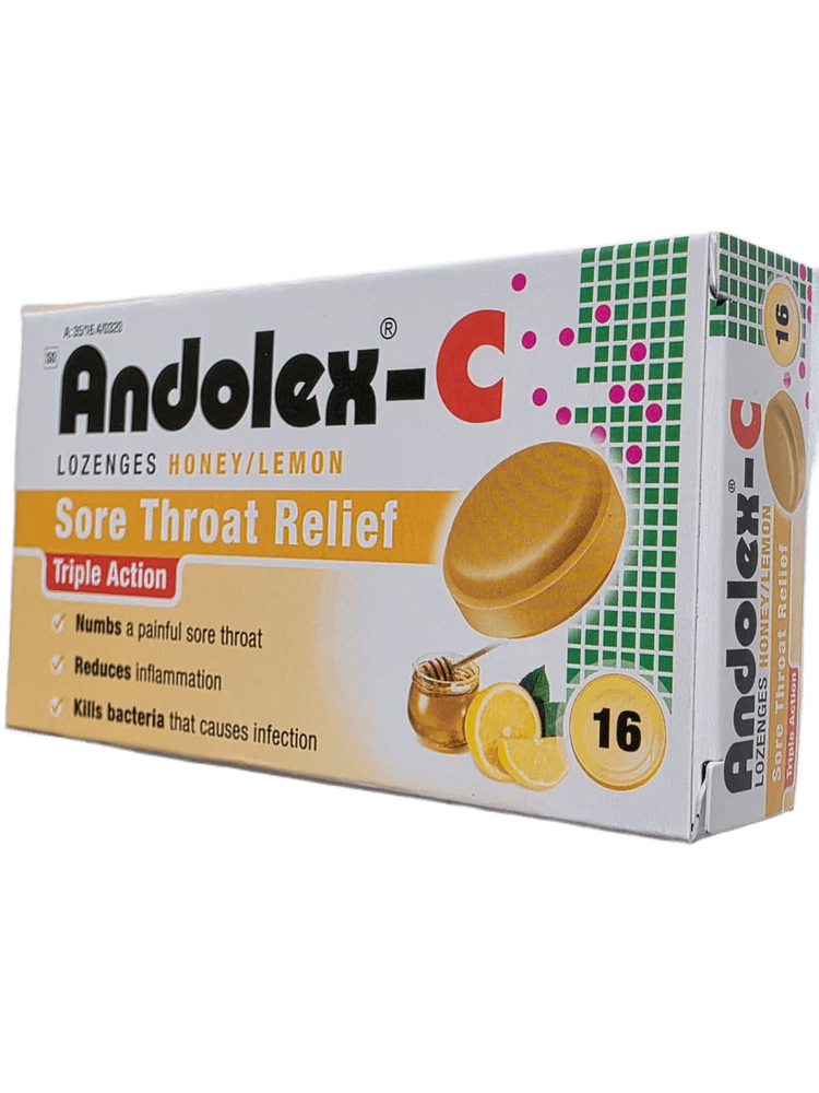 ANDOLEX-C LOZENGES HONEY/LEMON  16S