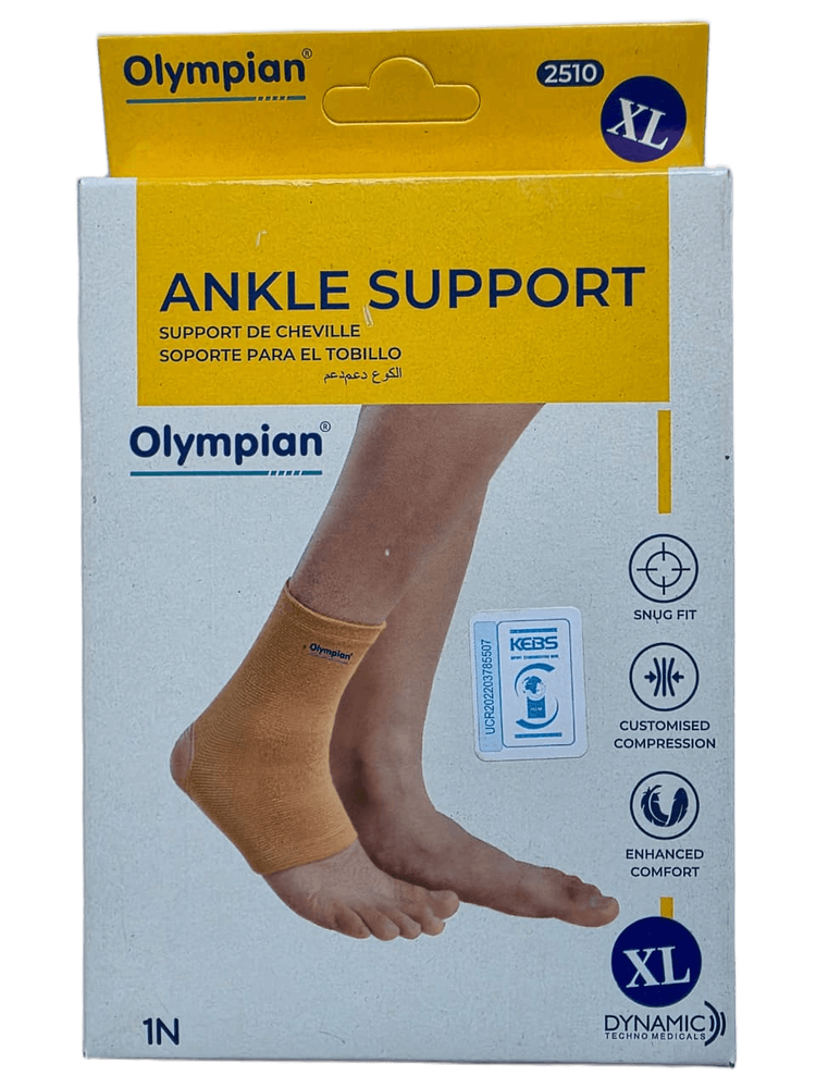 ANKLE SUPPORT(BEIGE)OLYMPIAN EXTRA LARGE