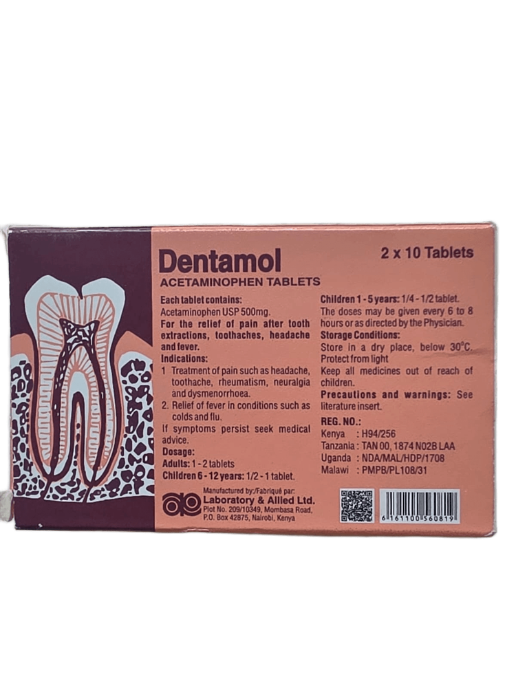 DENTAMOL TABS 20S