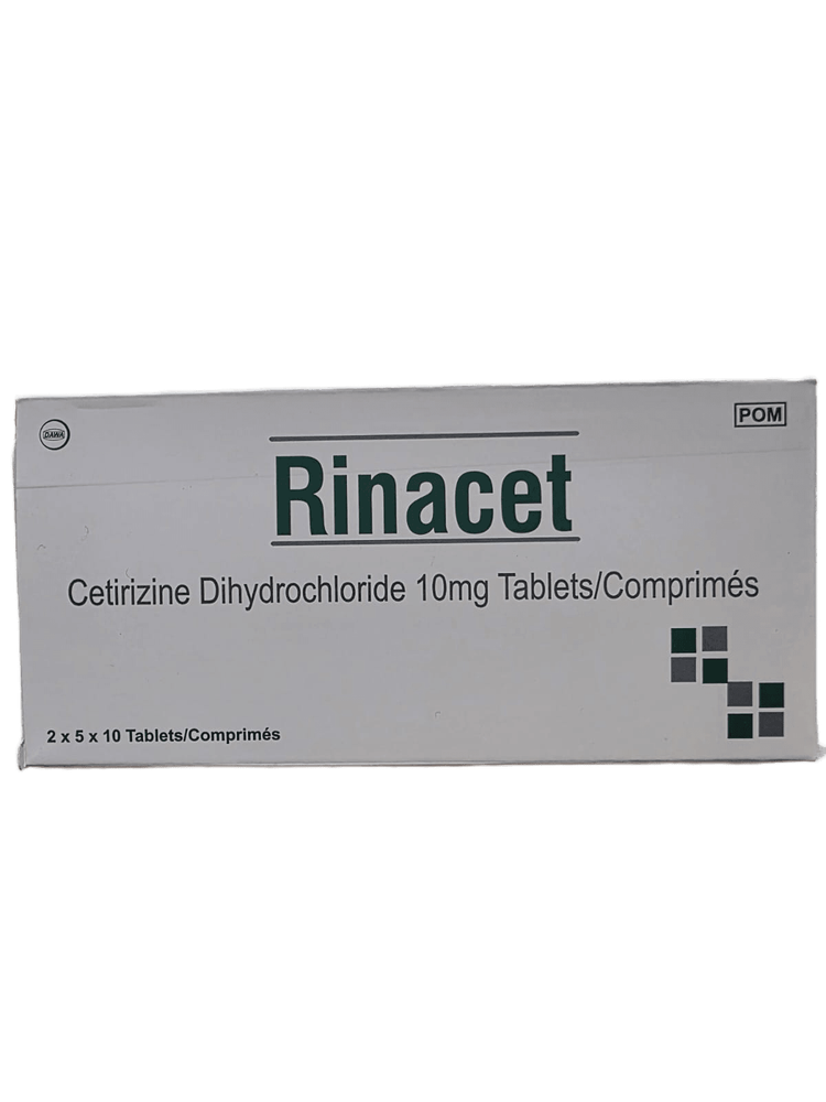 RINACET (CETRIZINE)10MG TABS 100S