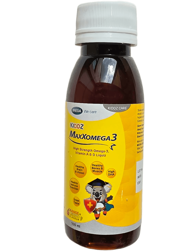 KIDDZ MAXXOMEGA 3 HIGH STRENGTH 100ML (_VIT A&D)