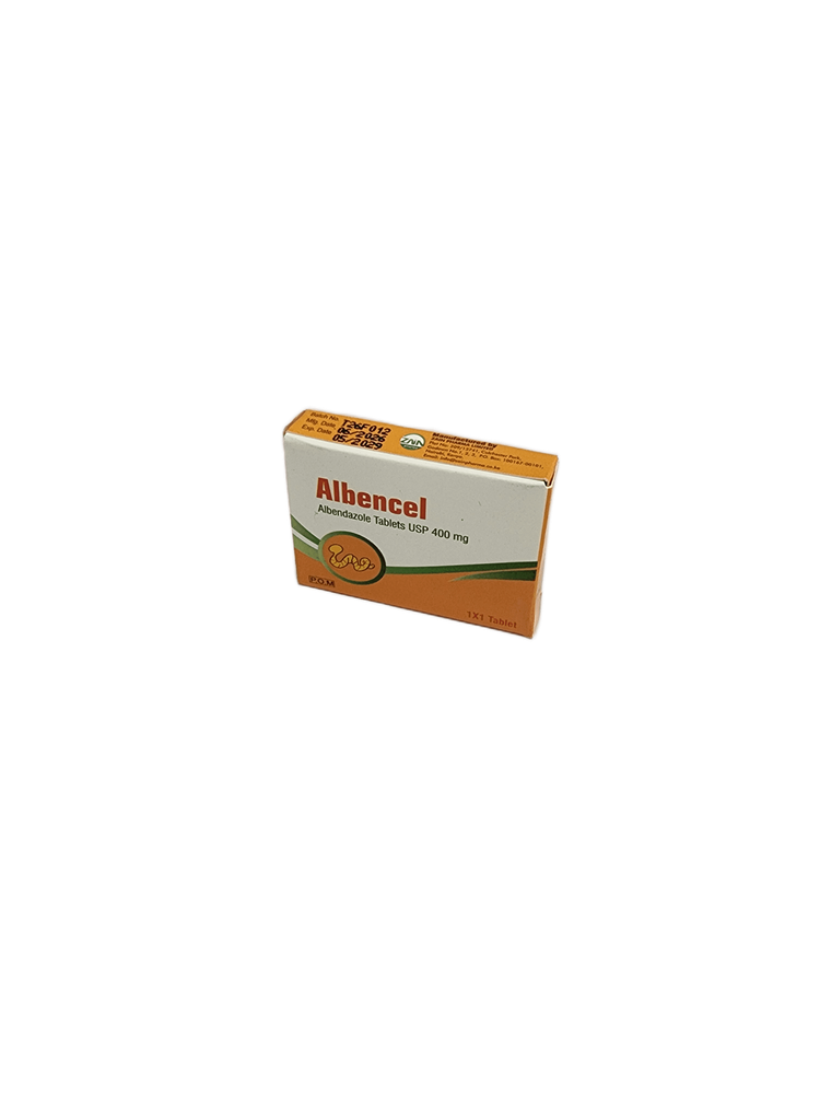 ALBENDAZOLE 400MG TABS 1S