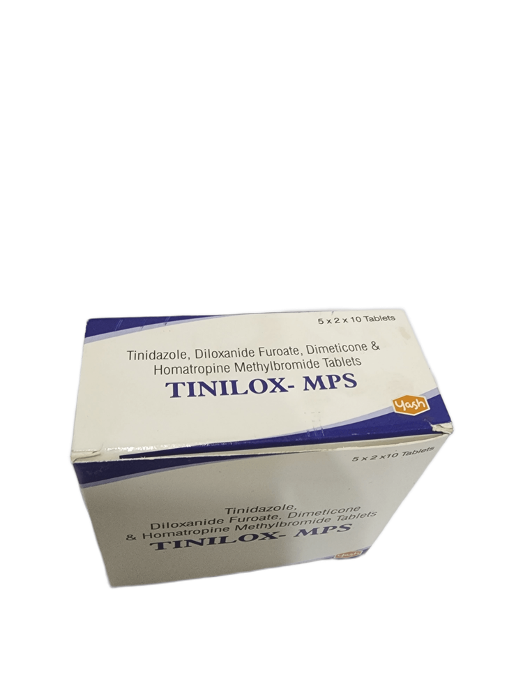 TINILOX-MPS TABLETS 100S (TINIDAZOLE/DILOXANIDE/SIMETICONE)