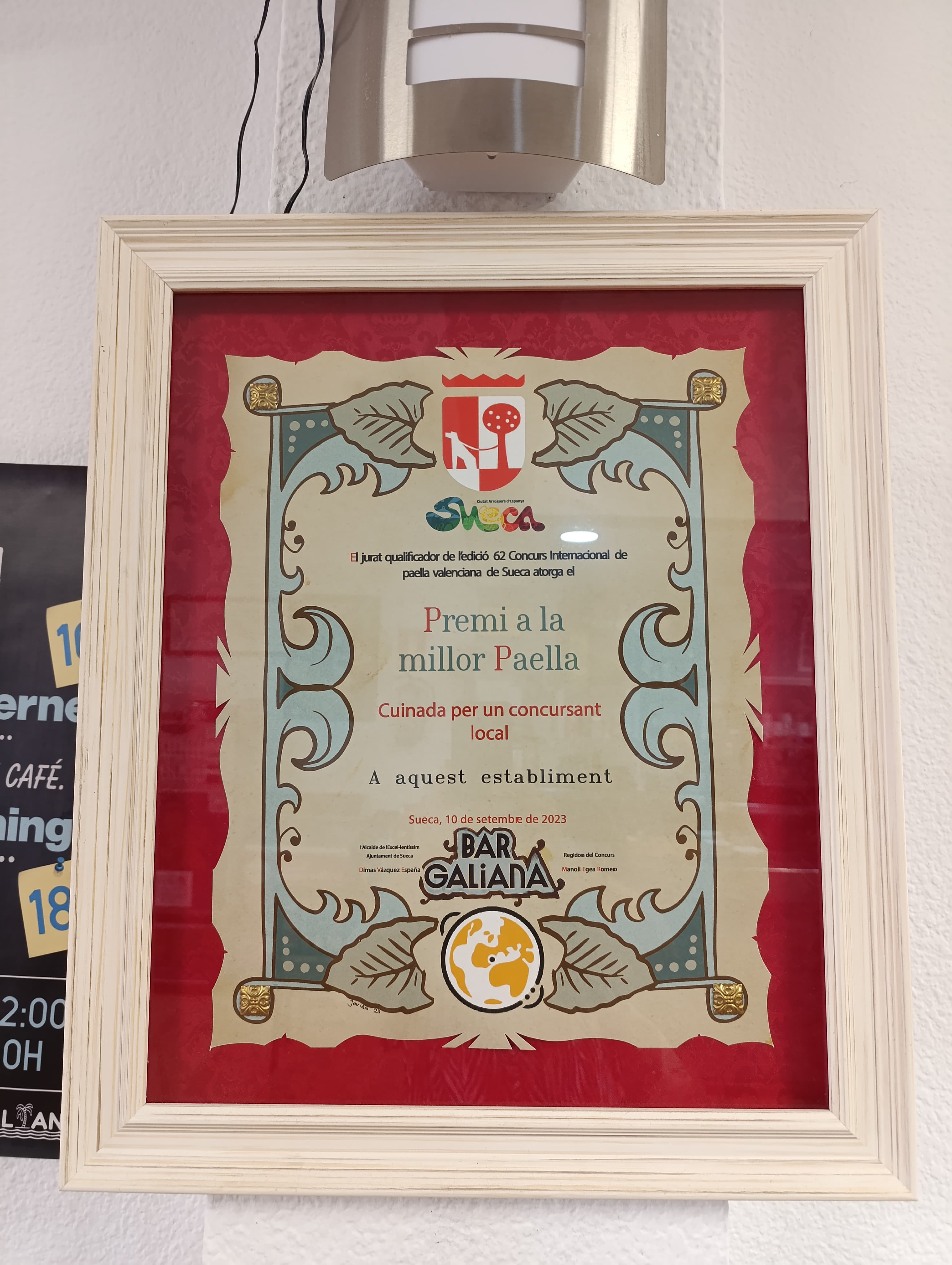 Premio a la mejor paella 2023