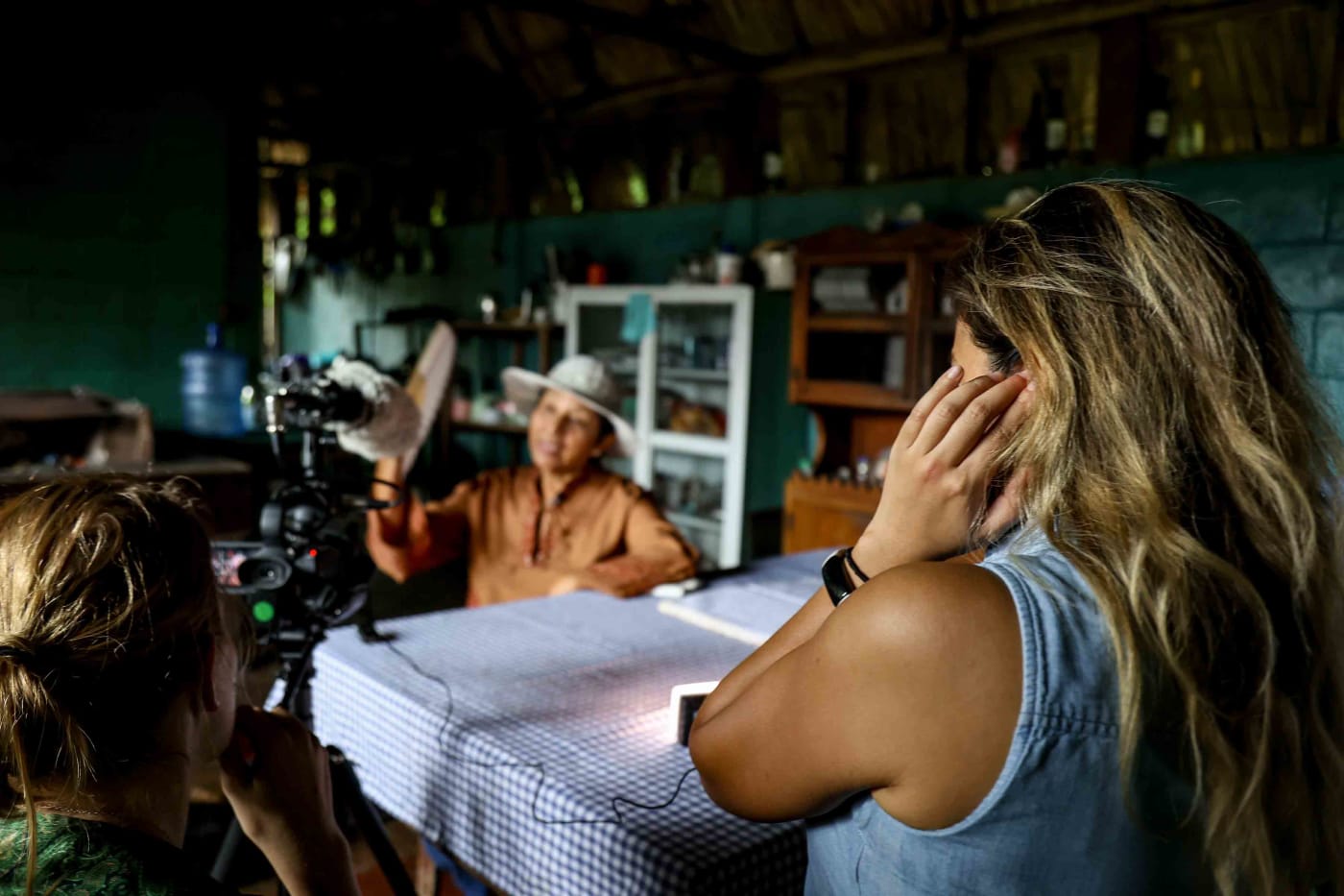 Crew filming in Santa Marta, Colombia
